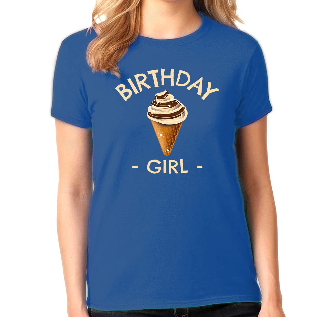 Youth Toddler Birthday Shirt - Chocolate Ice Cream Print Cute Birthday Outfit for Girls | Perfect for Birthday Parties, Photo Shoots & Special Celebrations