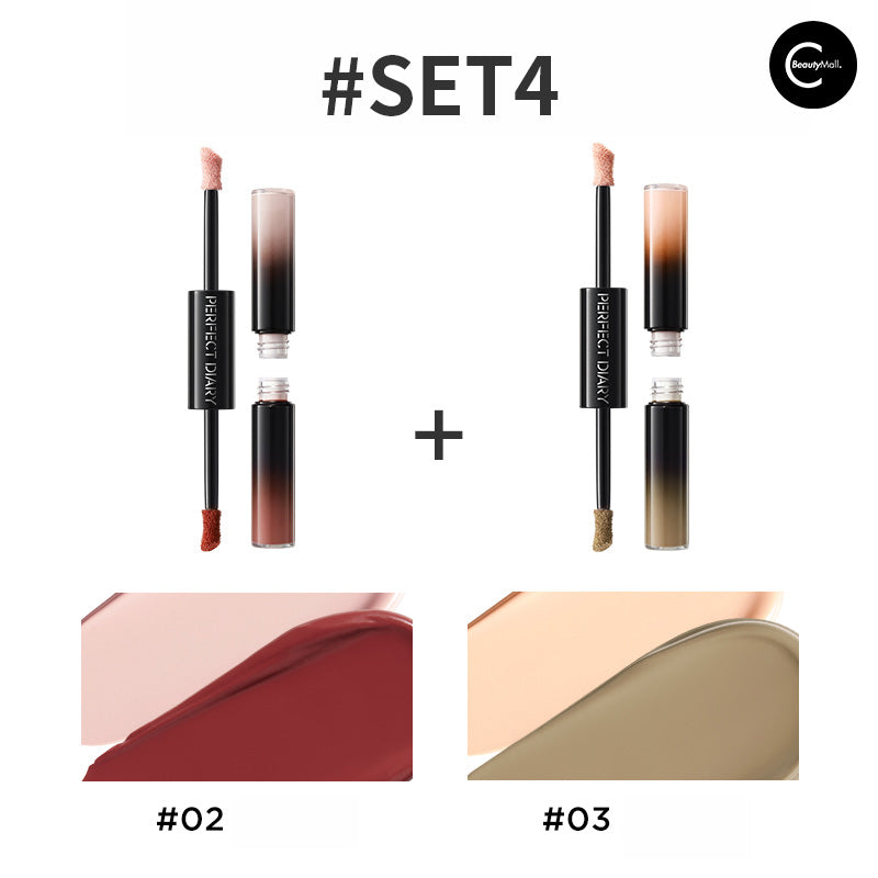 Perfect Diary Dual Ended Cheek & Lip Bouncy Tint - Long Lasting Waterproof Makeup for Blush & Lip Stain | Great for Everyday Wear, Date Night & Special Occasions