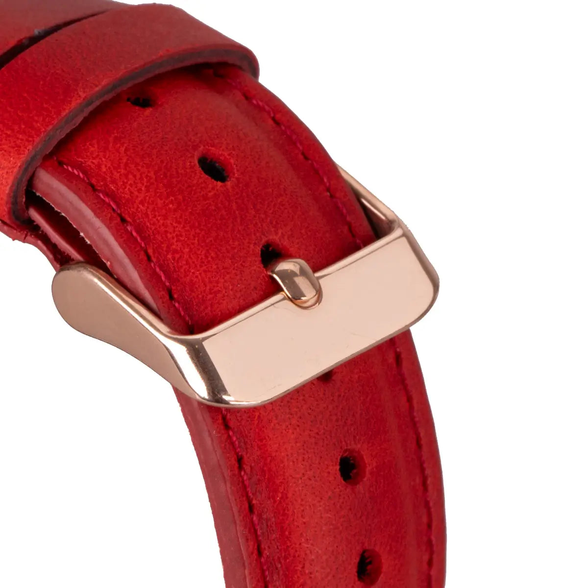Premium Genuine Red Leather Apple Watch Band - Classic & Stylish for Men & Women - Perfect for Work, Gym & Everyday Wear