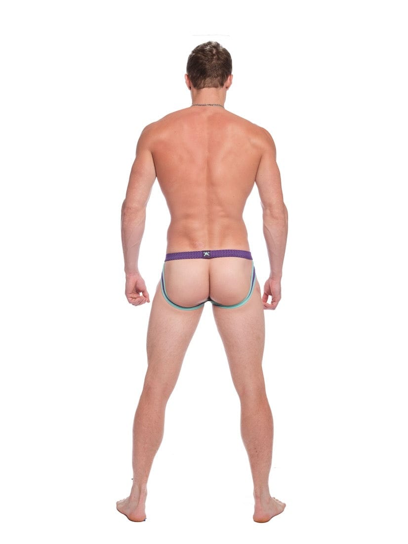 Performance Mesh Y Jock Purple - Comfortable Athletic Underwear for Men - Perfect for Running, Gym Workouts & Sports Activities