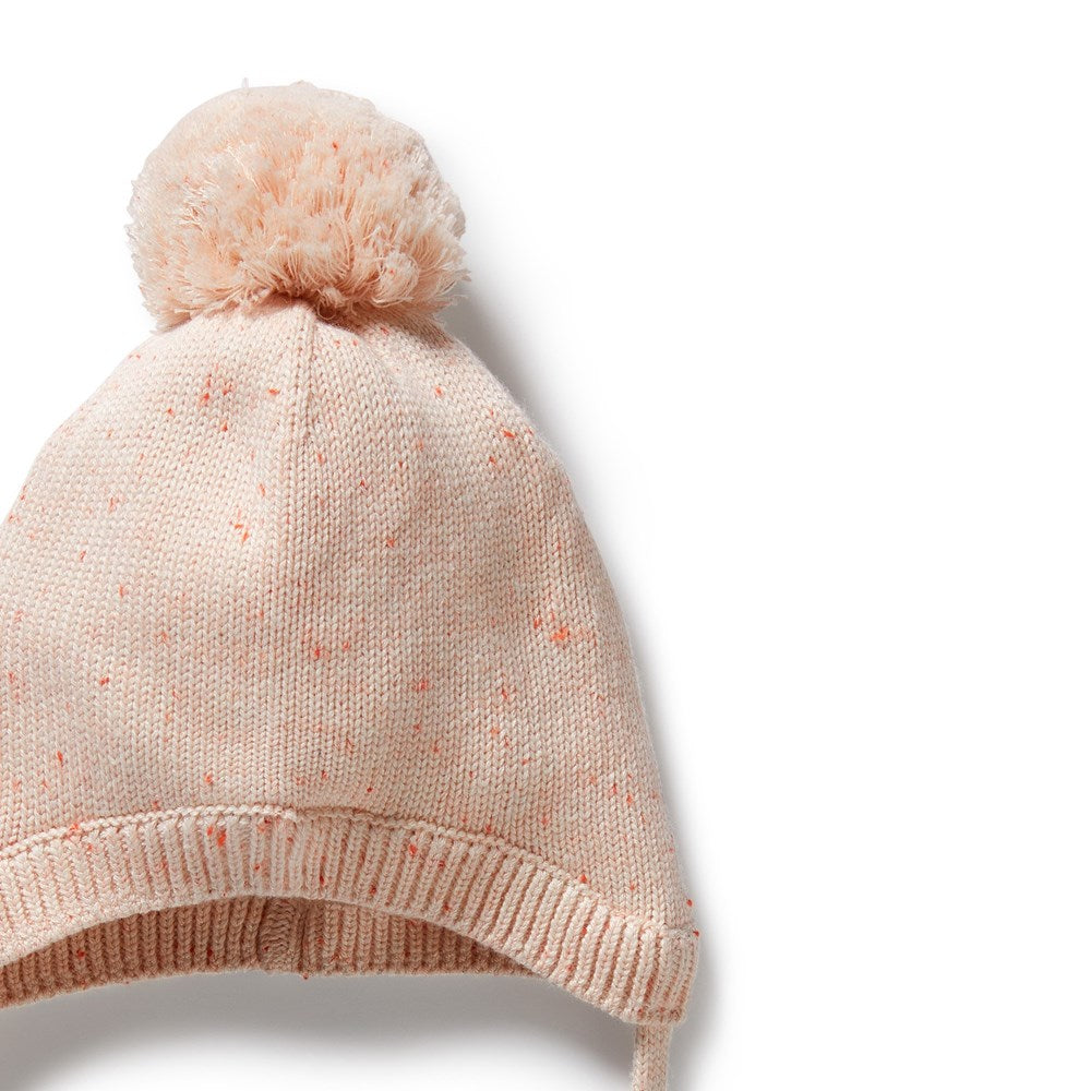 Organic Cotton Knitted Baby Bonnet - Soft & Breathable for Newborns & Infants - Perfect for Sleep, Outings & Photo Shoots