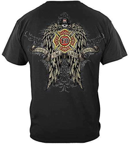073-firefighter Skull Wings Full