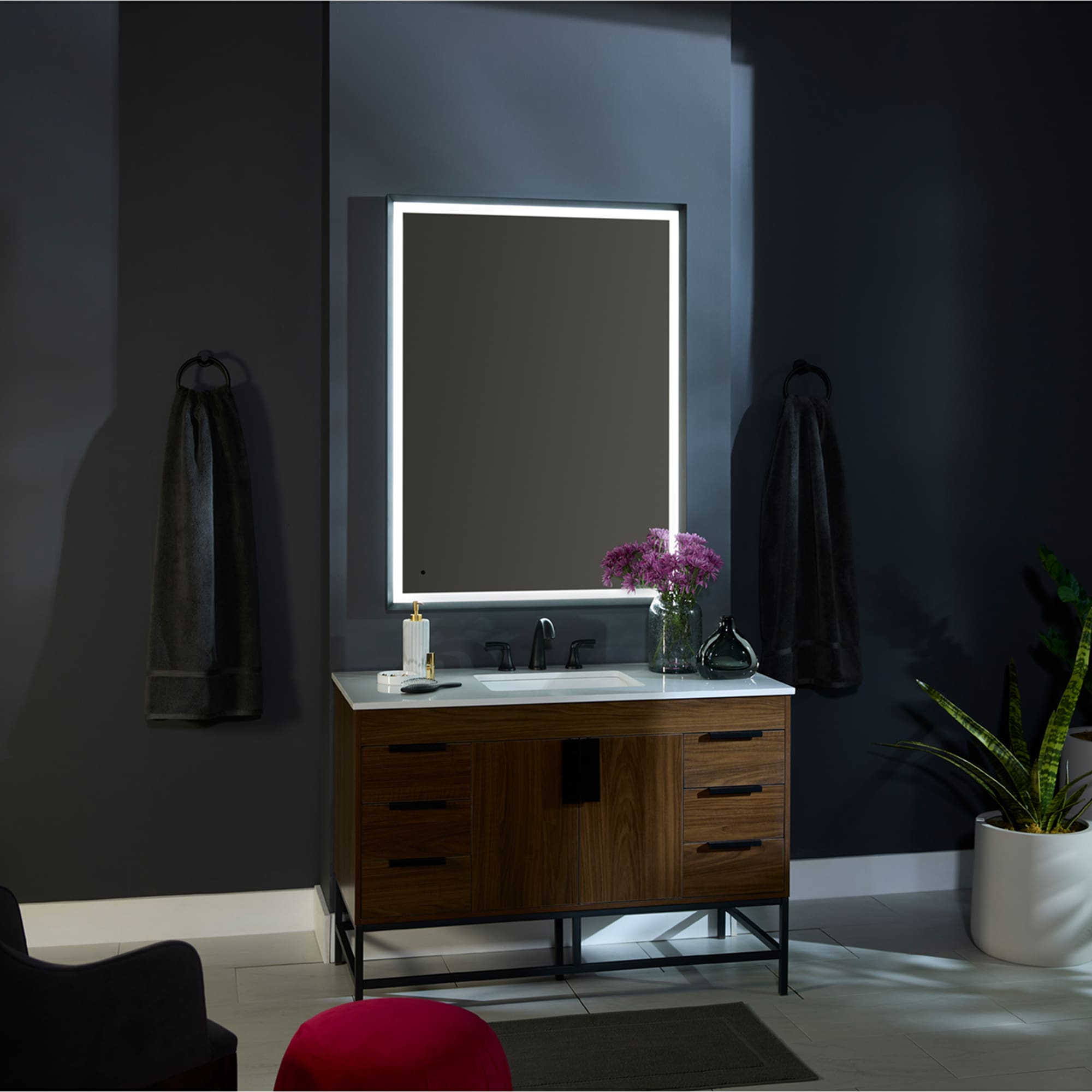 Oxygen Dusk 3 0804 15 Lighted LED Vanity Mirror - 48