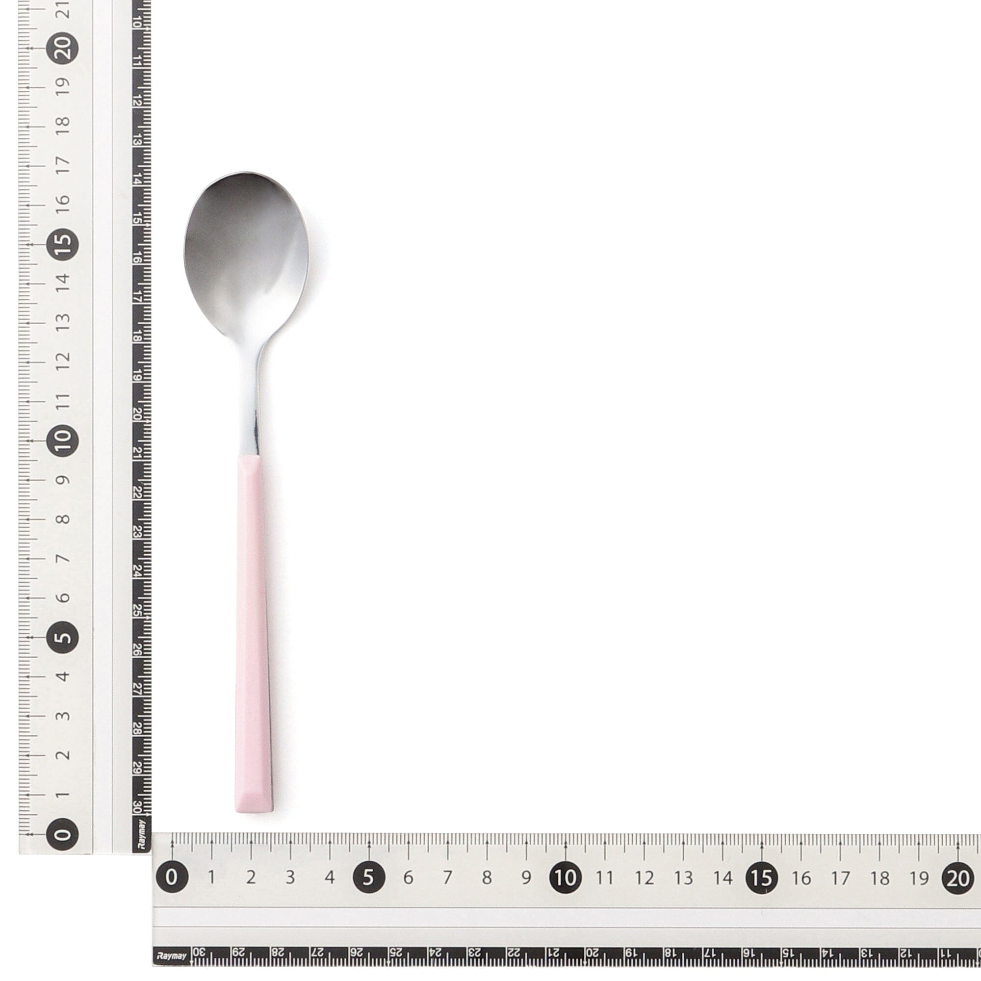 Pink Color Handle Teaspoon - Stainless Steel Mini Spoon for Coffee, Tea, Desserts & Kitchen Use