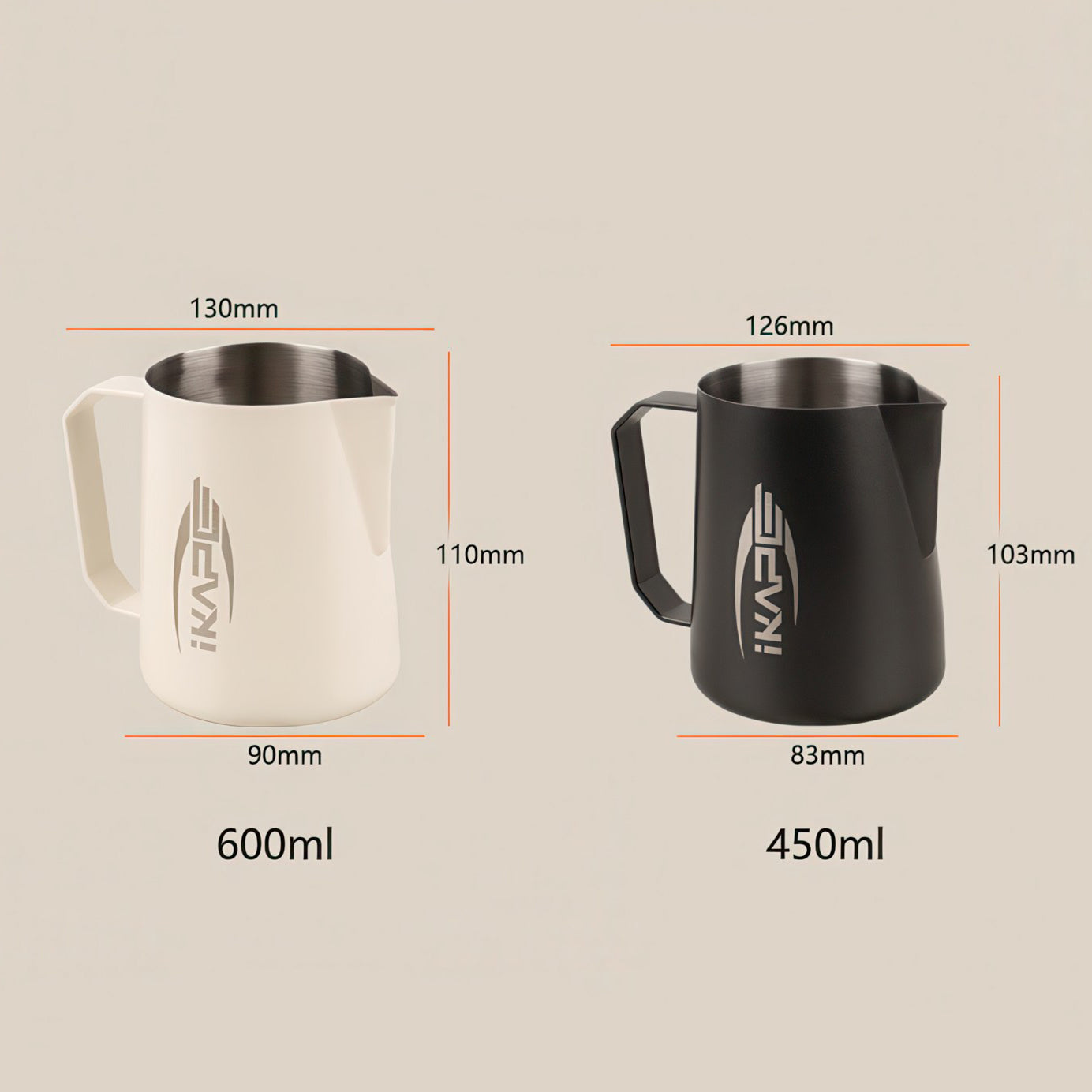 Premium Stainless Steel V1 Milk Frothing Pitcher for Latte, Cappuccino & Hot Chocolate - Barista-Grade Coffee Accessory for Home & Café Use