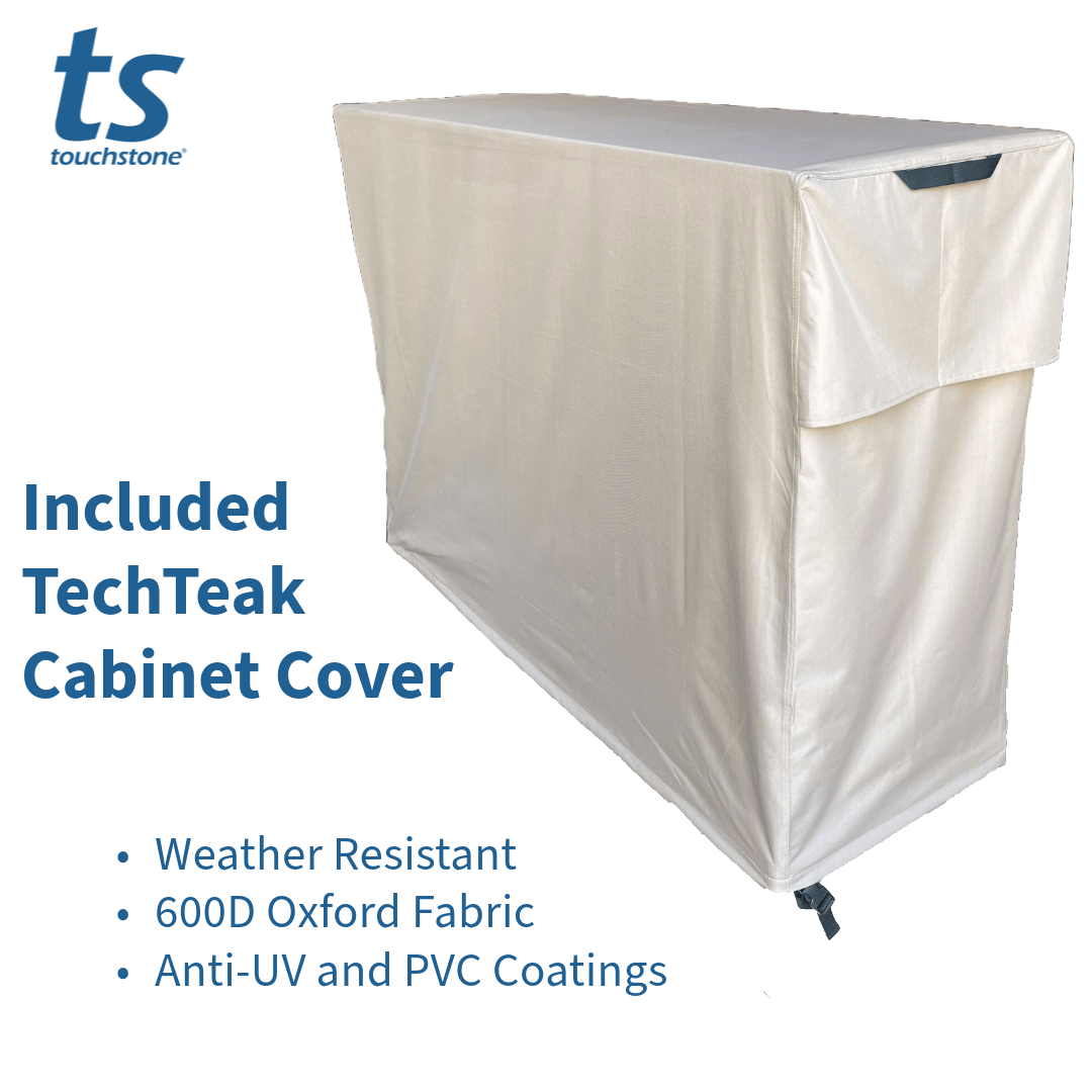 TechTeak® Outdoor Smart TV Lift Cabinet for 55-Inch TVs – Weatherproof, Durable & Adjustable – Perfect for Patio, Deck, and Backyard Entertainment