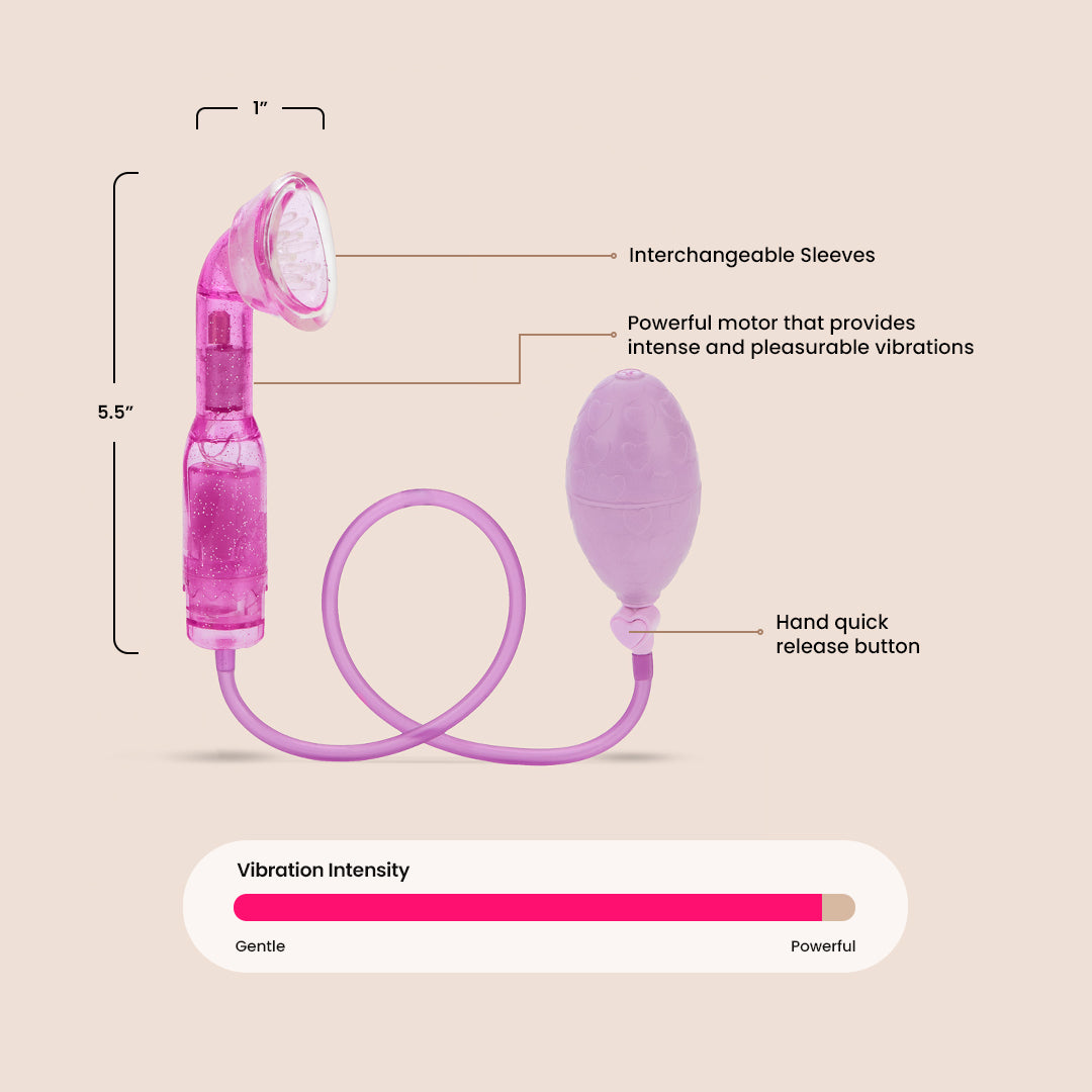 Dr. Laura Berman® Selene™ Vibrating Clitoral Pump for Women - Powerful Clit Stimulator with Suction & Vibration - Enhance Pleasure & Sensitivity - Perfect for Solo Play & Couples Intimacy