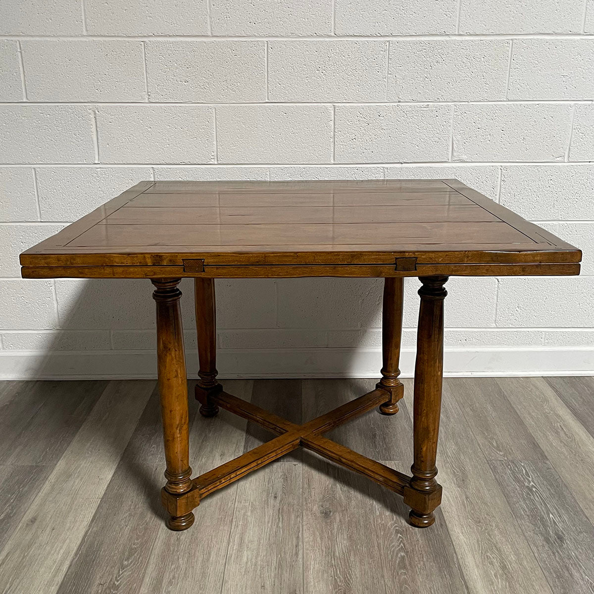 Solid Wood Drop Leaf Game Table - Expandable Dining & Card Table for Small Spaces - Perfect for Board Games, Poker Nights & Family Gatherings