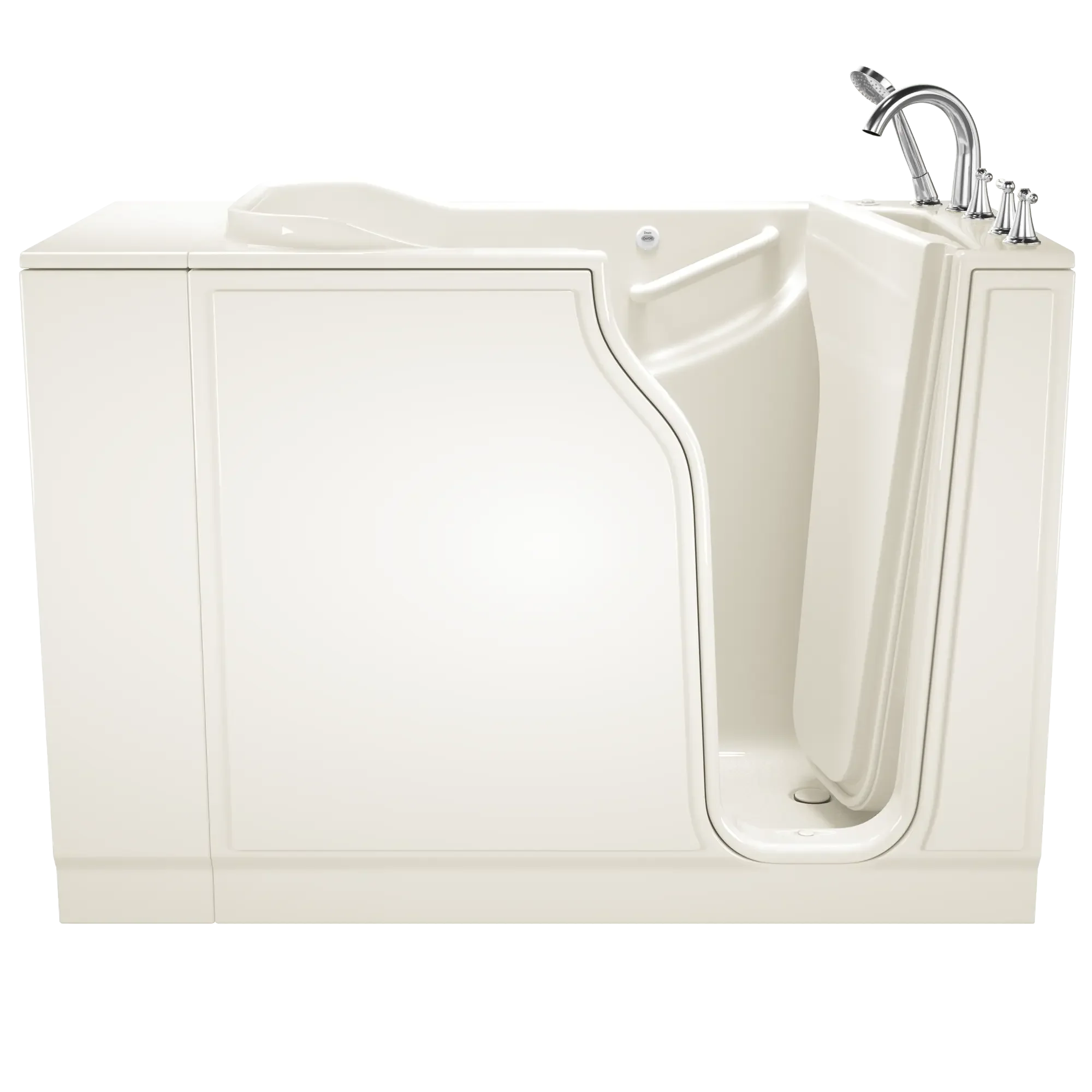 30x52 Inch Gelcoat Walk-In Bathtub with Whirlpool Massage System - Right Hand Door & Drain - Ideal for Elderly & Mobility Needs - Perfect for Home Spa Relaxation