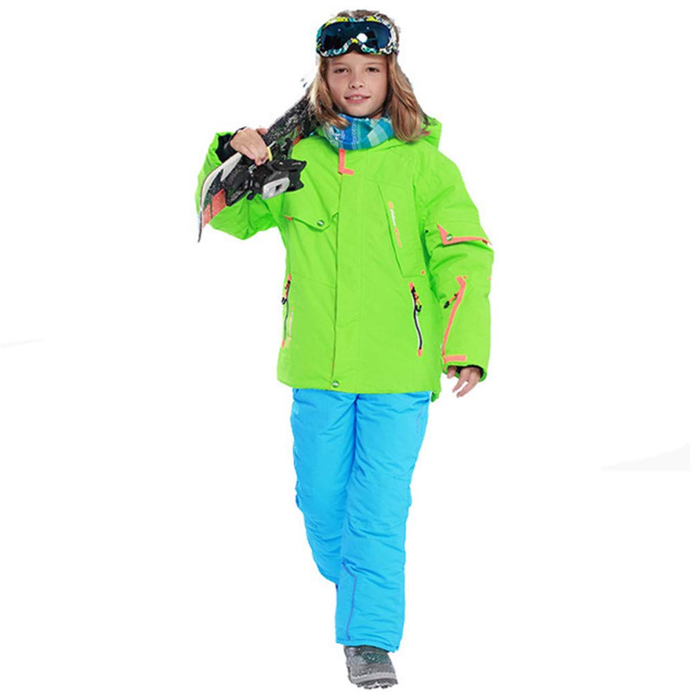 Girl's Windproof Ski Suit Set - Insulated Jacket & Pants for Cold Weather - Perfect for Skiing, Snowboarding & Winter Outdoor Activities