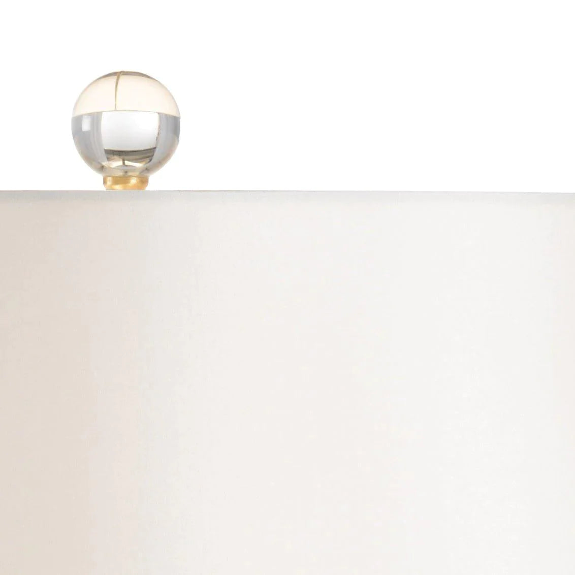 Audrey Table Lamp - Alexandrite Glass with Gold Detailing & Off-White Silk Shade | Elegant Home Decor Lighting for Living Room, Bedroom & Office