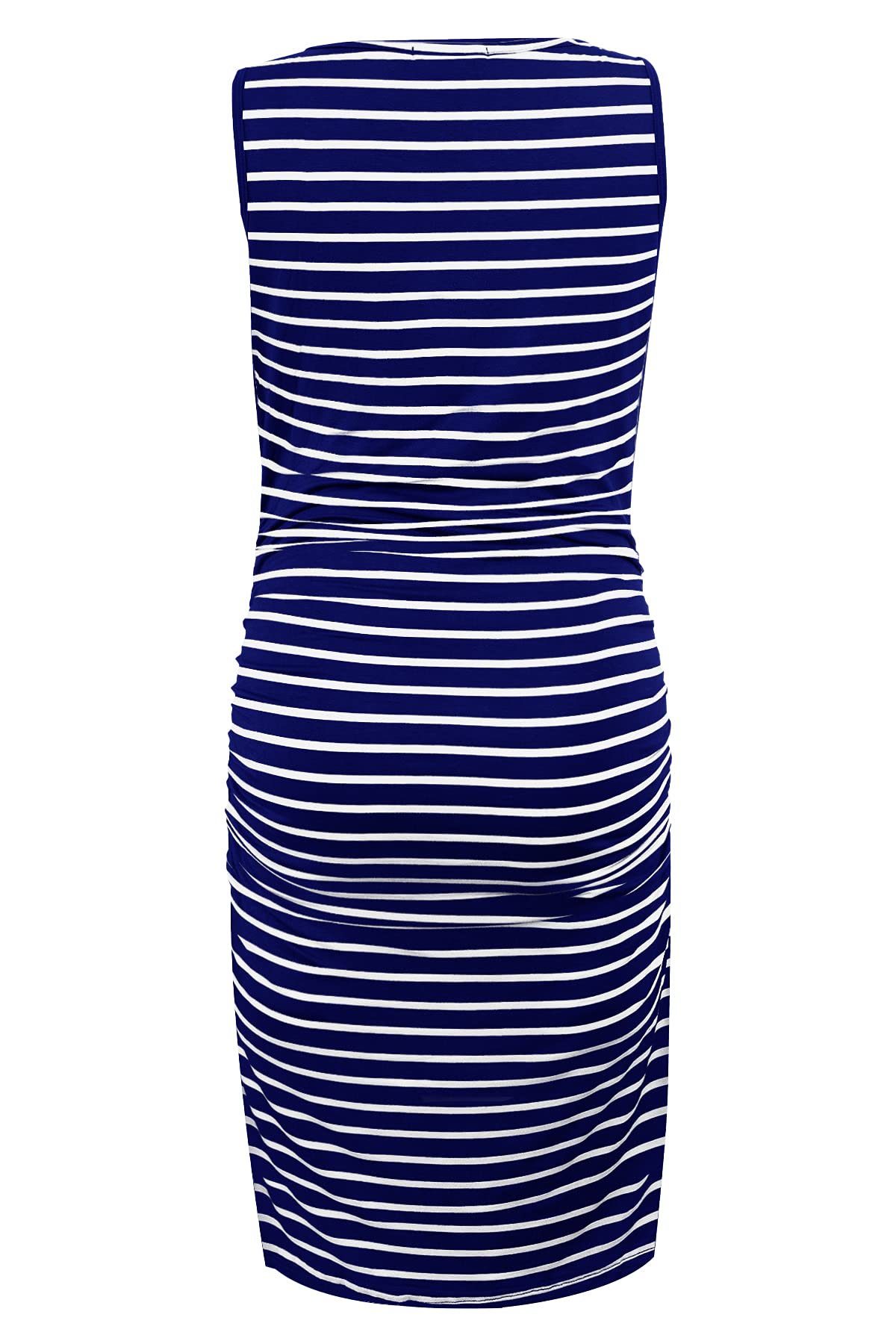 Smallshow Women's Sleeveless Maternity Dress - Stretchy Ruched Pregnancy Clothes for Summer, Nursing & Baby Shower - Comfortable Maternity Wear for Casual Outings & Special Occasions