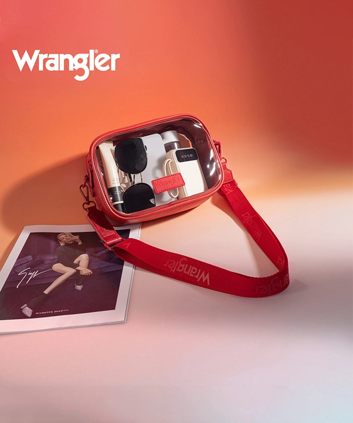 Wrangler Clear Crossbody Stadium Bag for Concerts, Sports Events & Travel - Approved for NFL, MLB, NBA & NCAA Games
