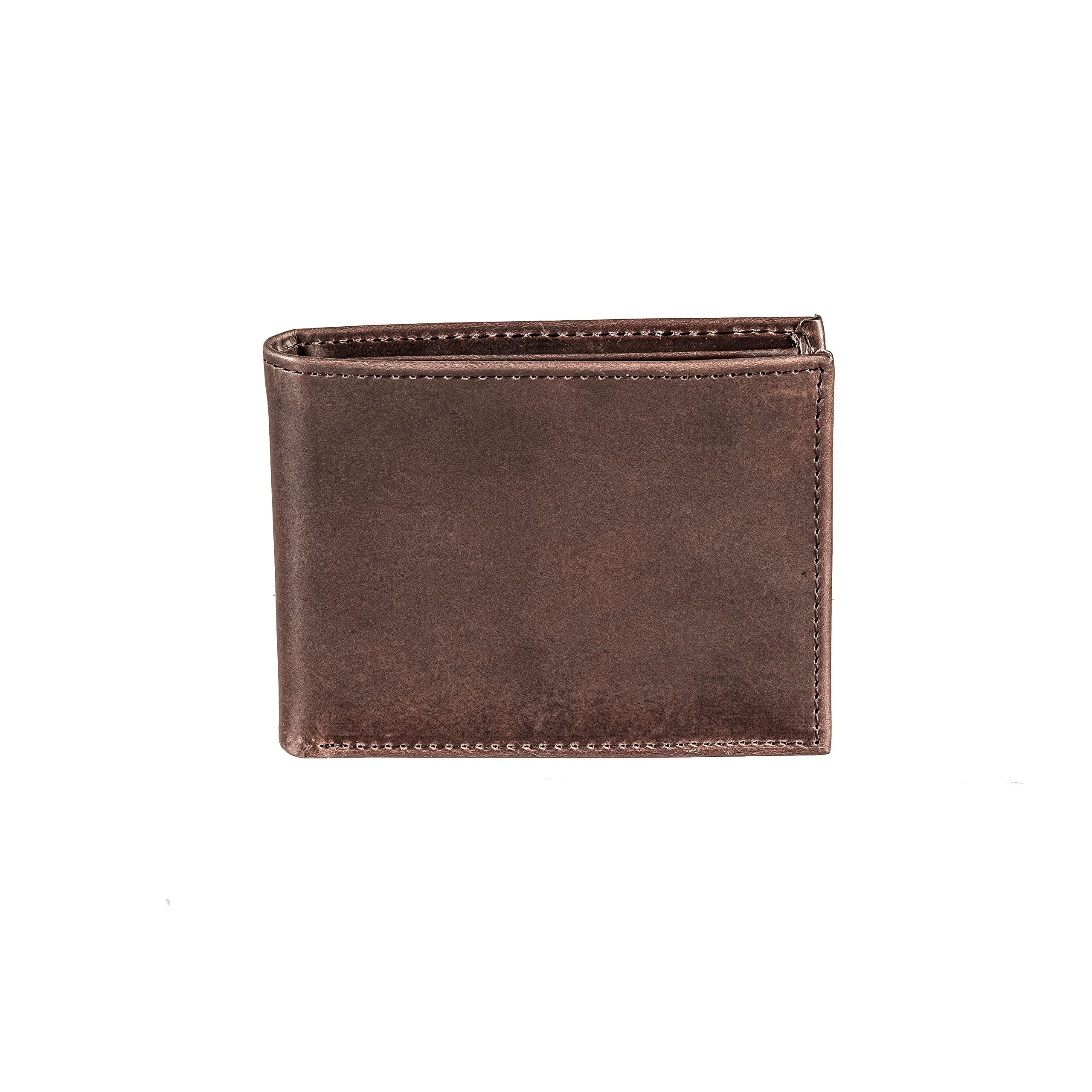 Official NFL Dallas Cowboys Genuine Leather Bi-Fold Wallet - Licensed Logo Stamped - Money & Credit Card Organizer - Perfect for Football Fans & Game Day (Gift Box Included)