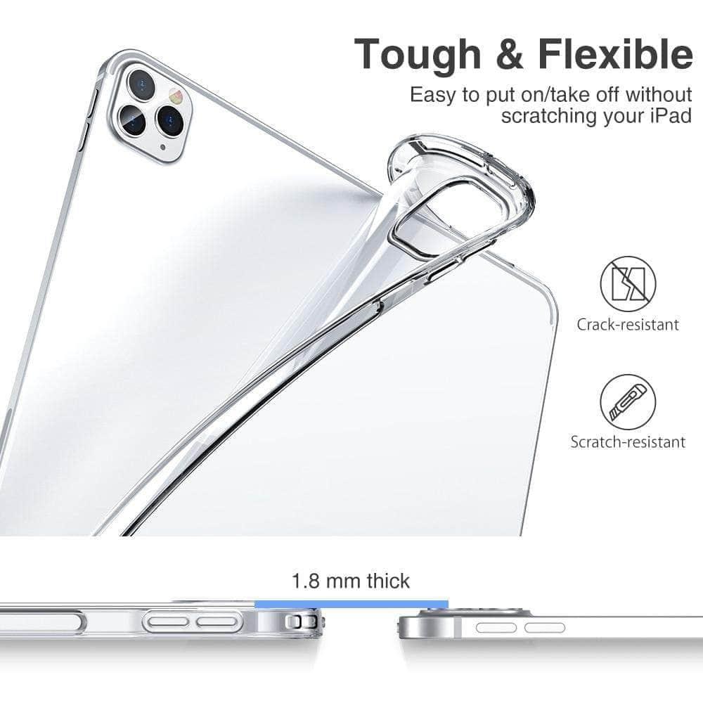 2022 iPad Air 5 Ultra Thin Protective Case - Lightweight Shockproof Cover with Screen Protector for Work, Travel & Everyday Use