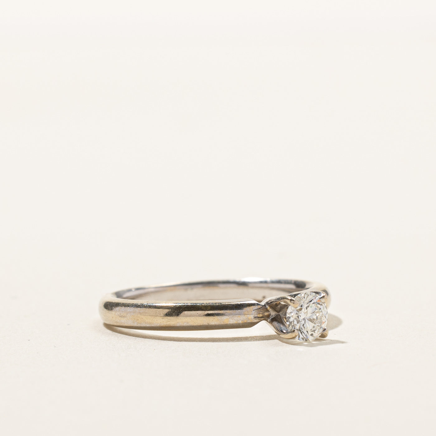 0.30ct Solitaire Diamond Engagement Ring - Size 6.75 | Round Cut Diamond Wedding Band for Women | Perfect for Proposals, Anniversaries & Special Occasions
