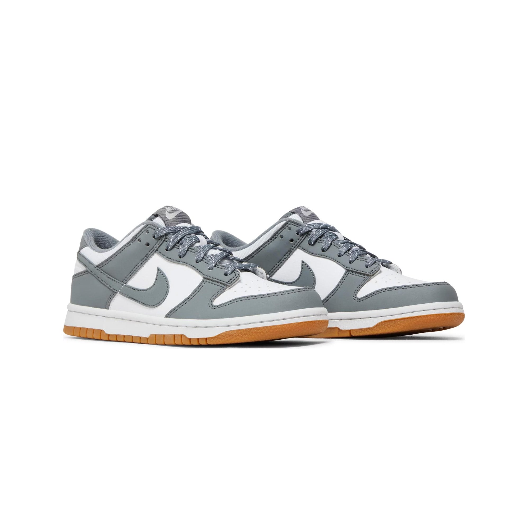 Nike Dunk Low 'Reflective Grey' GS Sneakers (2023) - Stylish Lightweight Basketball Shoes for Women & Teens - Perfect for Casual Wear, Street Fashion & School