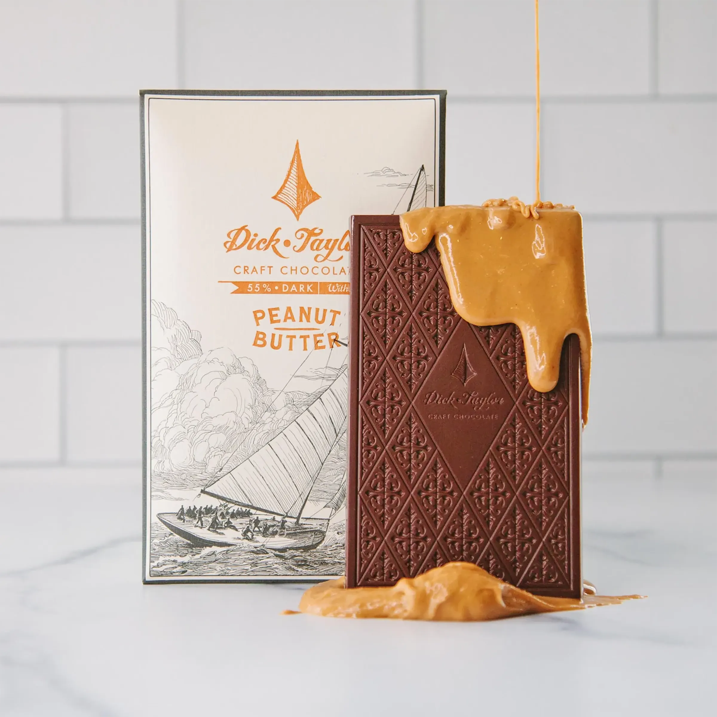 Premium Dick Taylor 55% Dark Chocolate with Peanut Butter - Rich Flavor for Baking, Gifts & Healthy Snacking