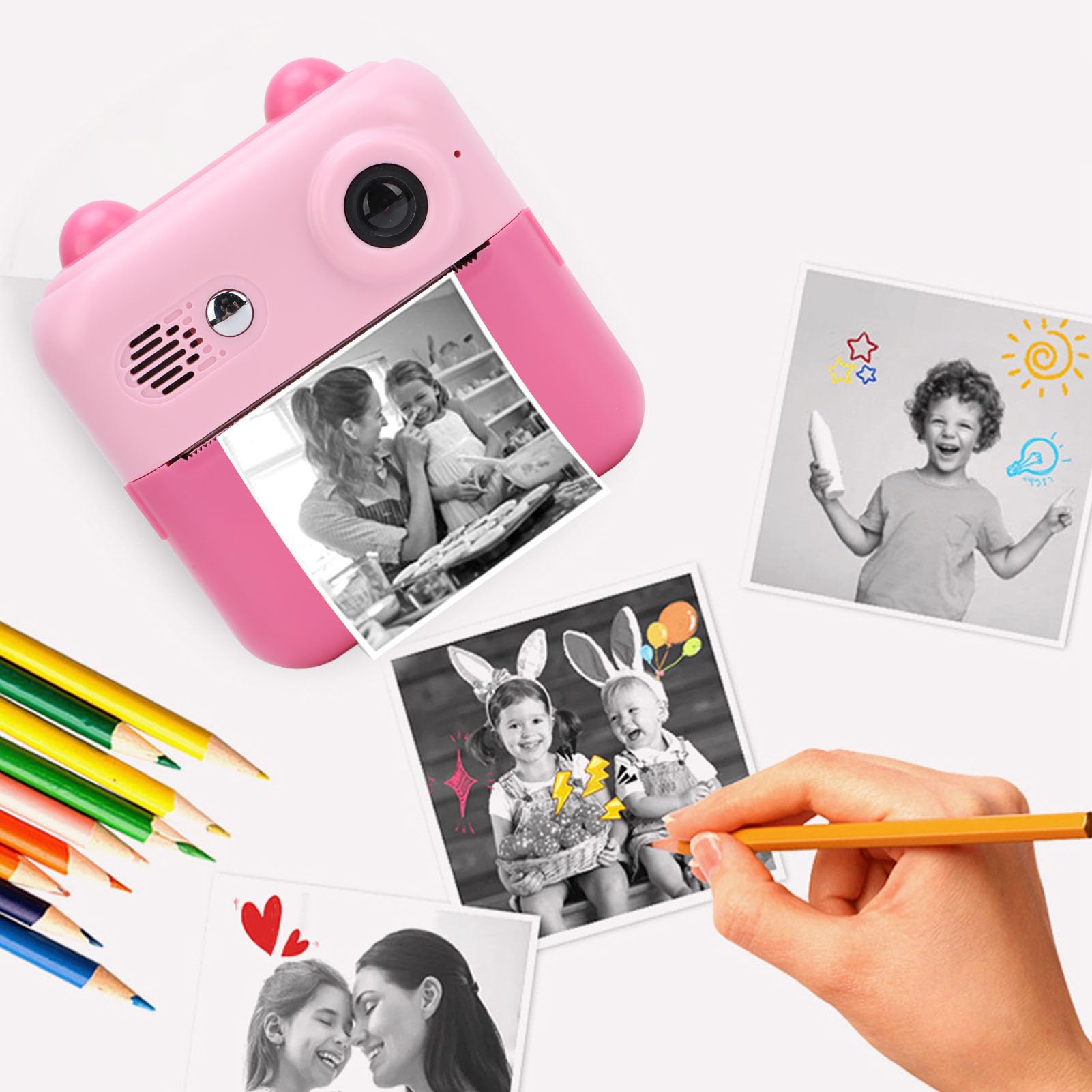 16MP Instant Digital Camera for Kids with 2.4