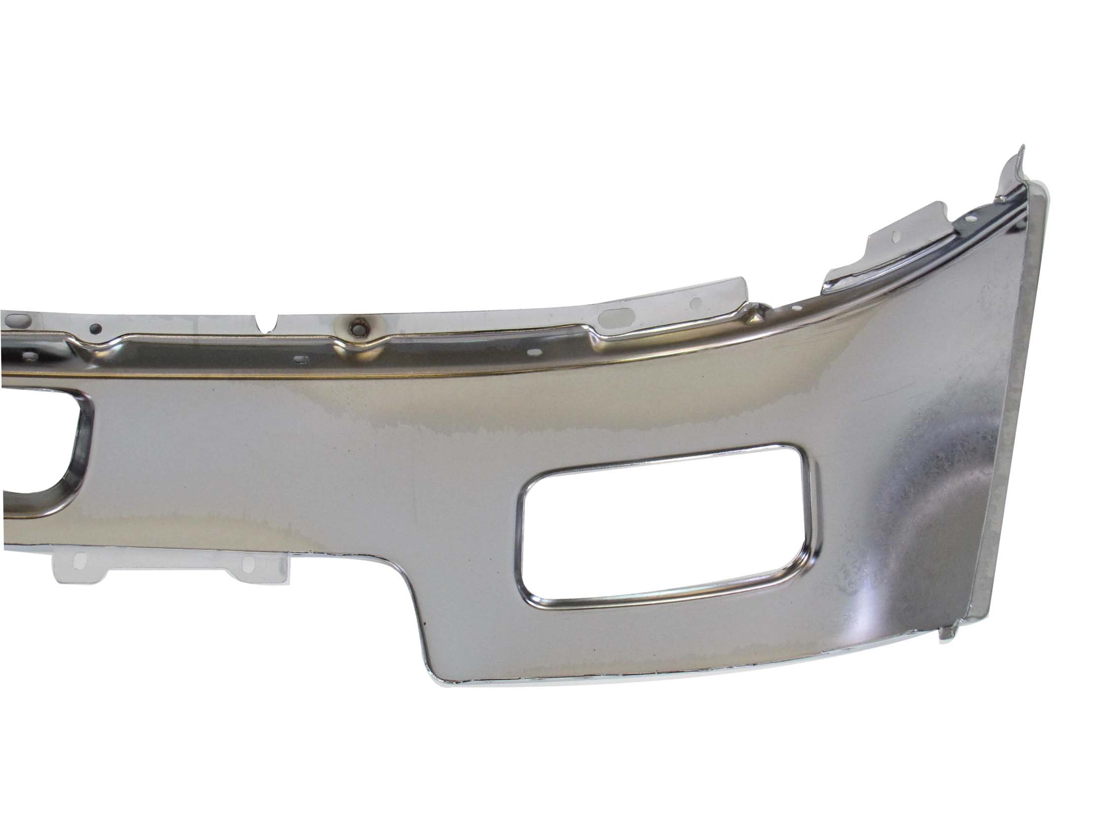 2011-2014 Chevy Silverado 2500HD 3500HD Chrome Front Bumper with Fog Light Holes - GM1002837 | Heavy Duty Truck Replacement Part for Off-Road & Towing
