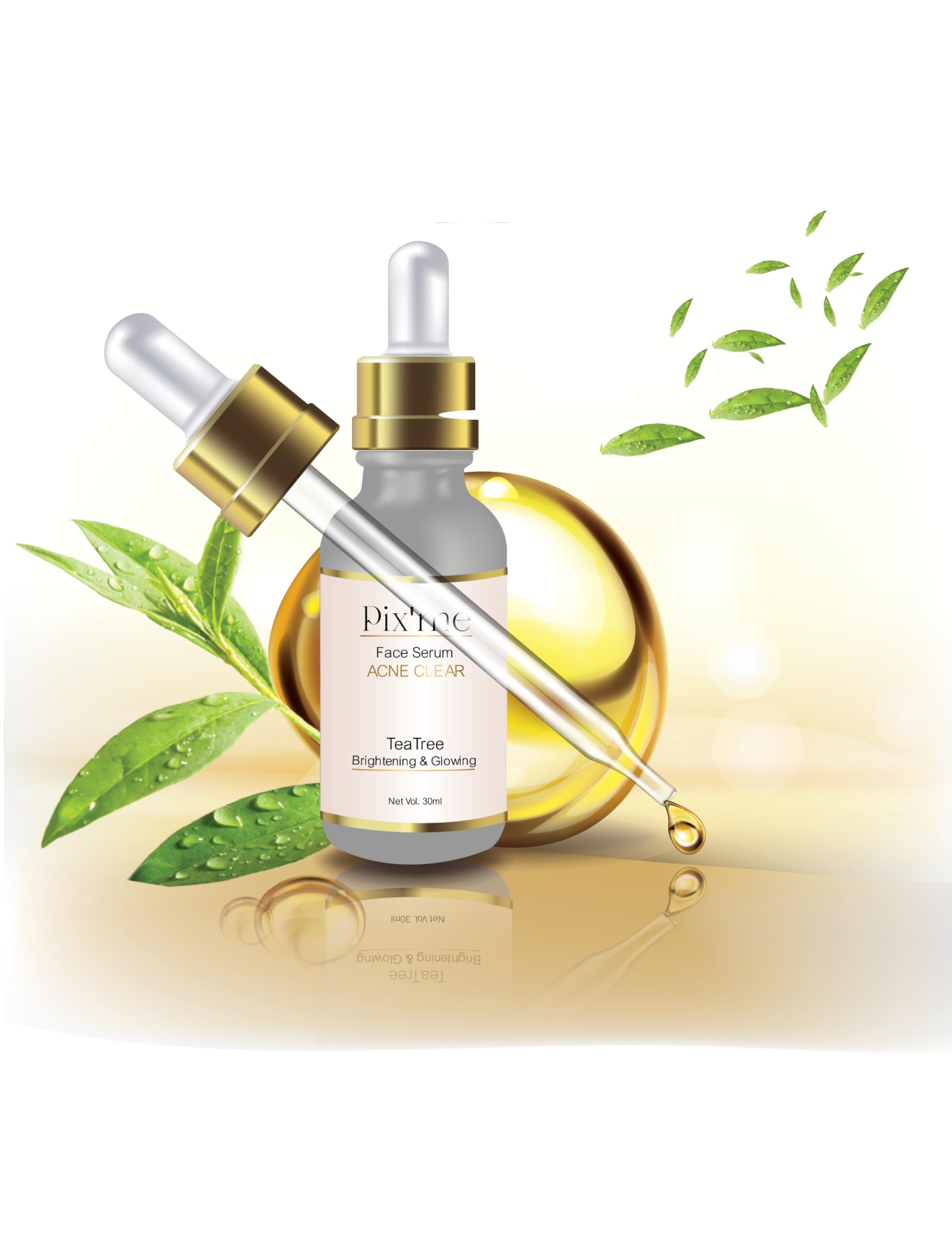 Tea Tree Serum for Face - 30ml Acne Treatment for Breakouts & Pimples | Clear Skin Solution for Oily & Sensitive Skin | Day & Night Use