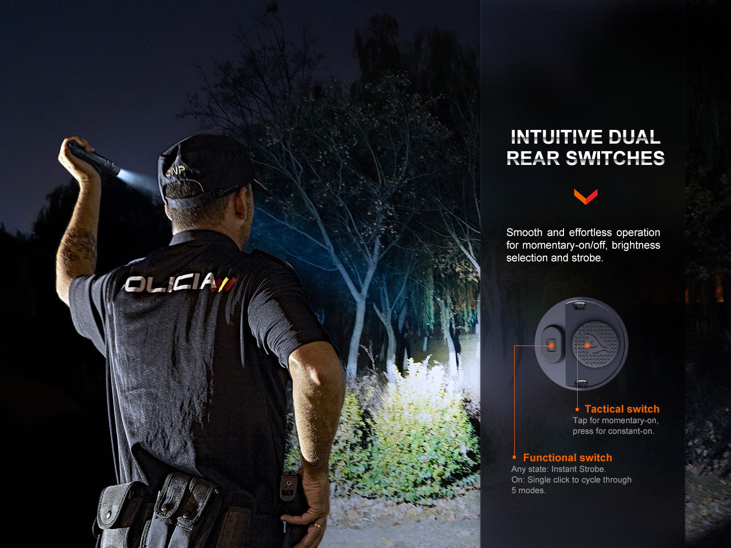 Fenix PD36R Pro 2800 Lumen Tactical Flashlight - Rechargeable, Waterproof LED Torch for Camping, Hiking, Emergency & Outdoor Adventures