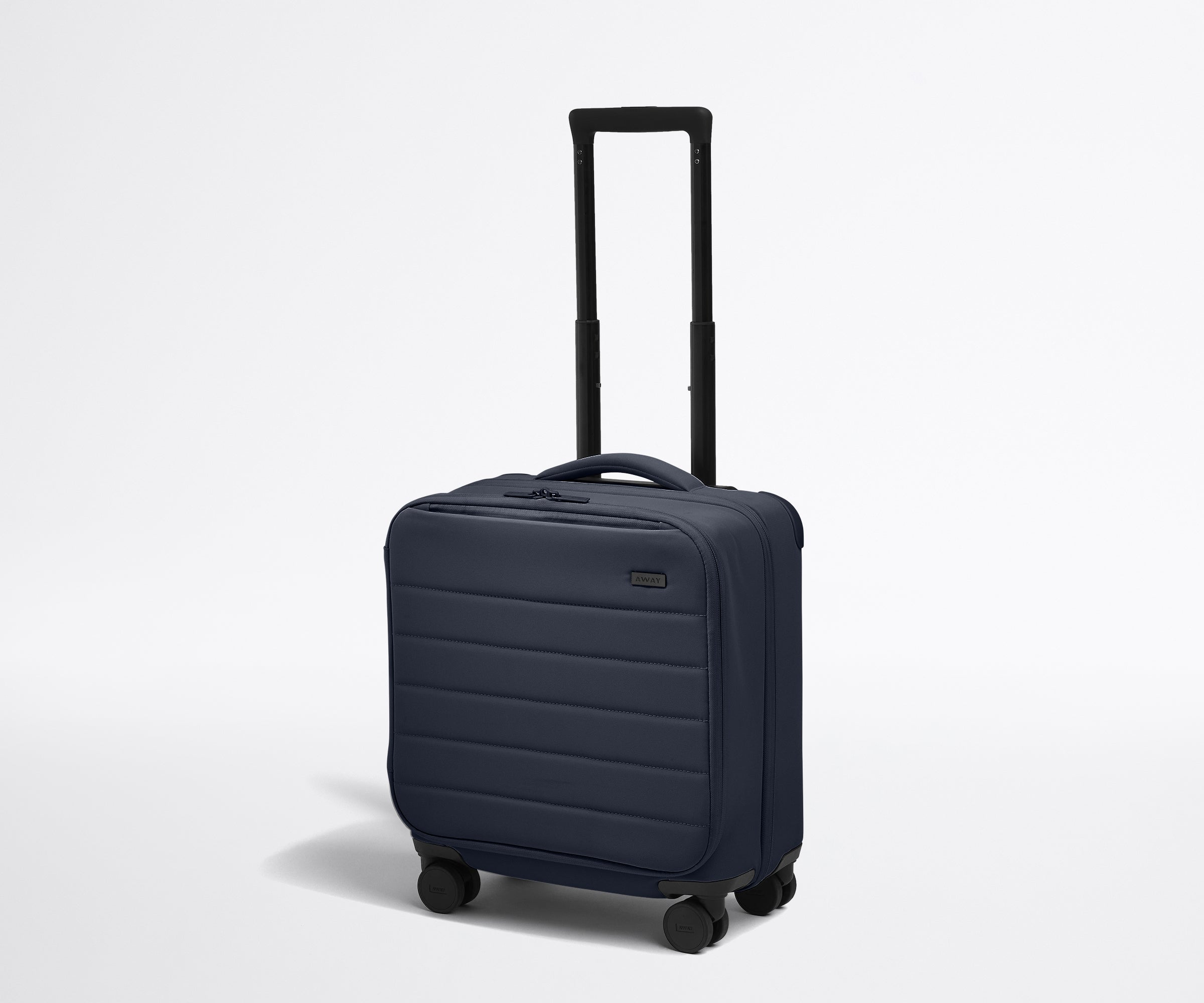 Softside Compact Carry On Luggage in Navy Blue - Lightweight & Durable Suitcase for Air Travel & Weekend Getaways