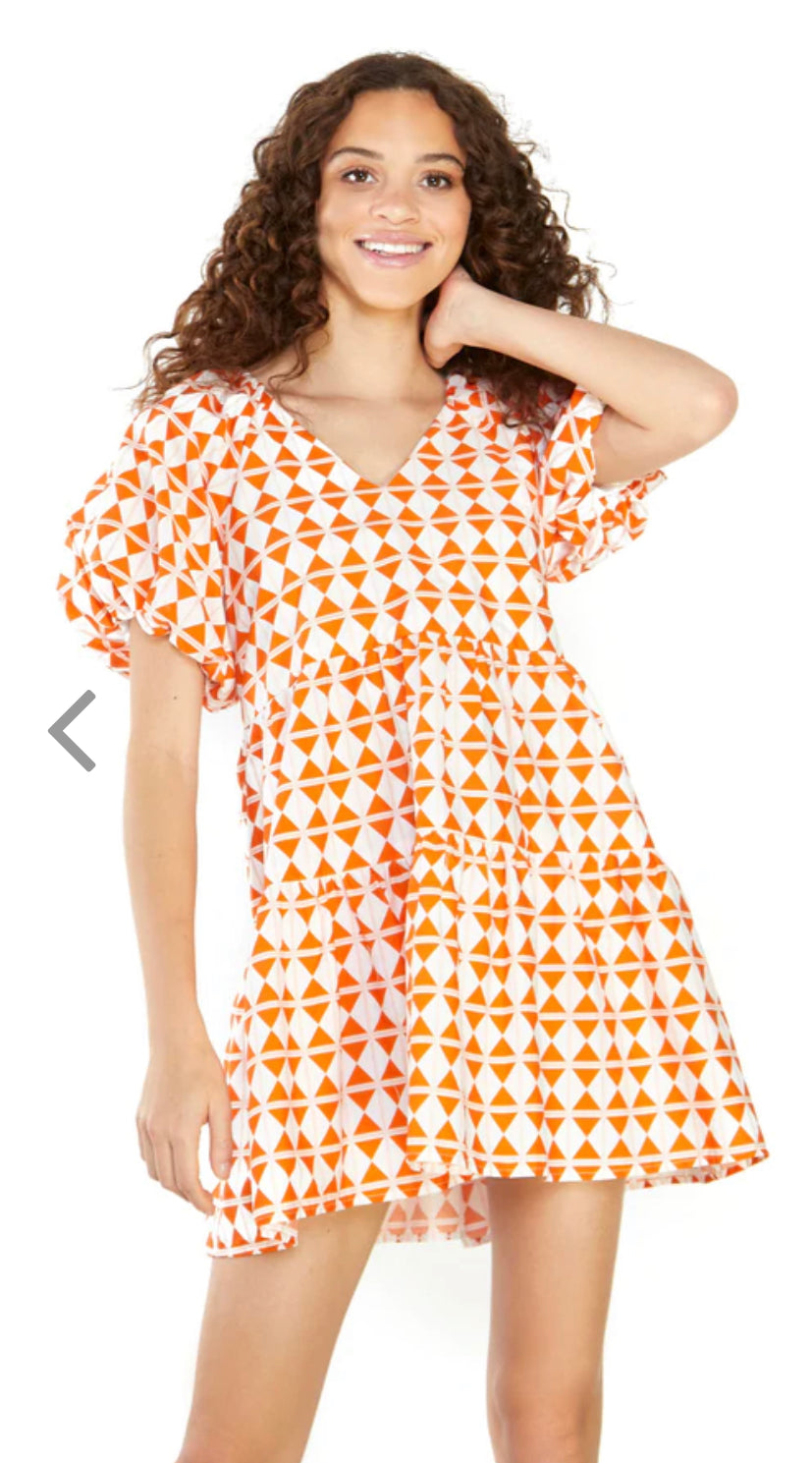 Elegant Diamond Geo Print Dress for Women - Trendy Geometric Pattern Party & Evening Gown - Perfect for Cocktail Parties, Date Nights & Special Occasions