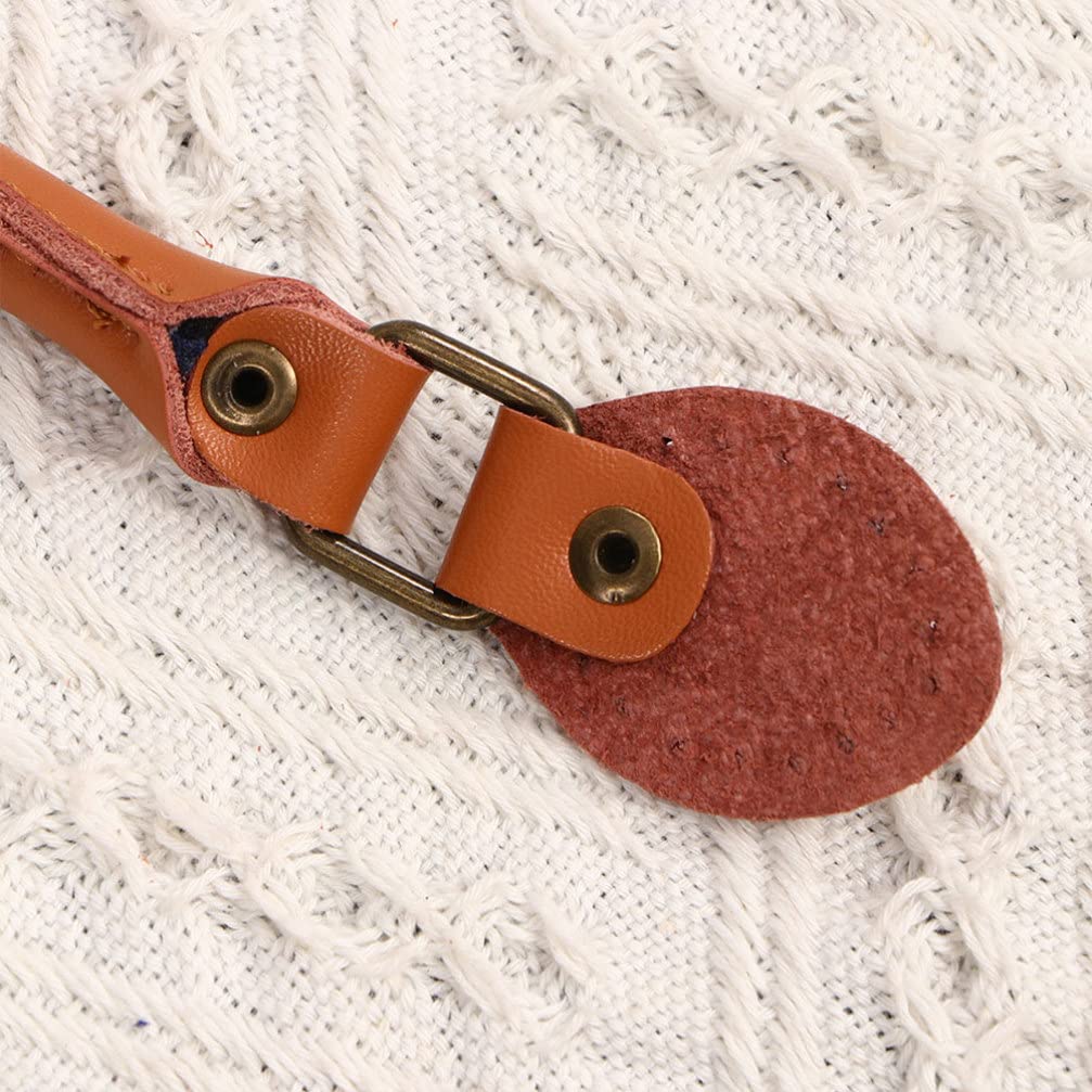 EXCEART 40cm Brown Leather Crossbody Bag Strap - Adjustable DIY Purse Handle Replacement for Tote Bags & Handbags - Perfect for Travel, Shopping & Everyday Use