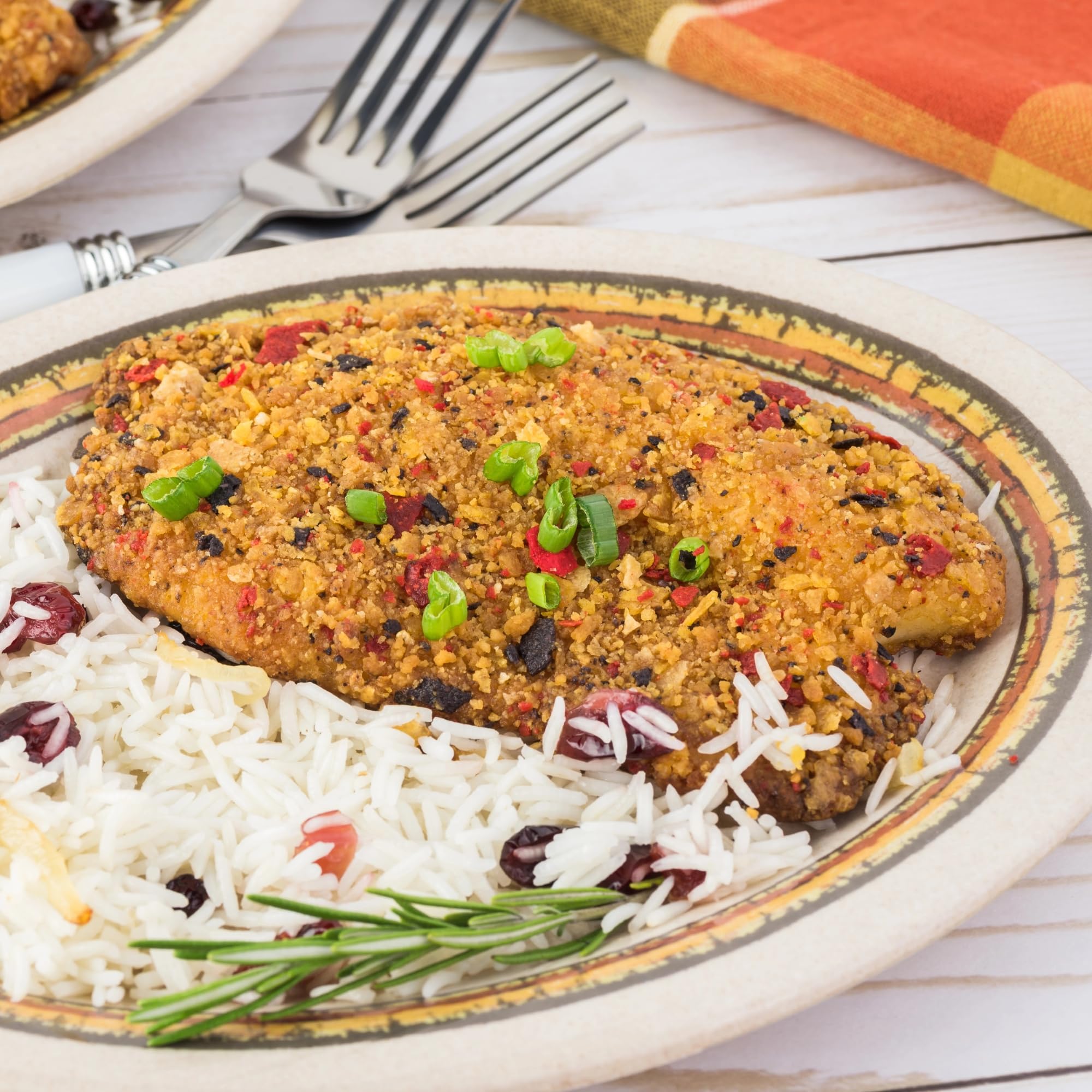Premium Tilapia Fillets - Tortilla Crusted 6/7oz (5Lbs) - Today Gourmet Foods of NC - Perfect for Tacos, Salads & Healthy Meals