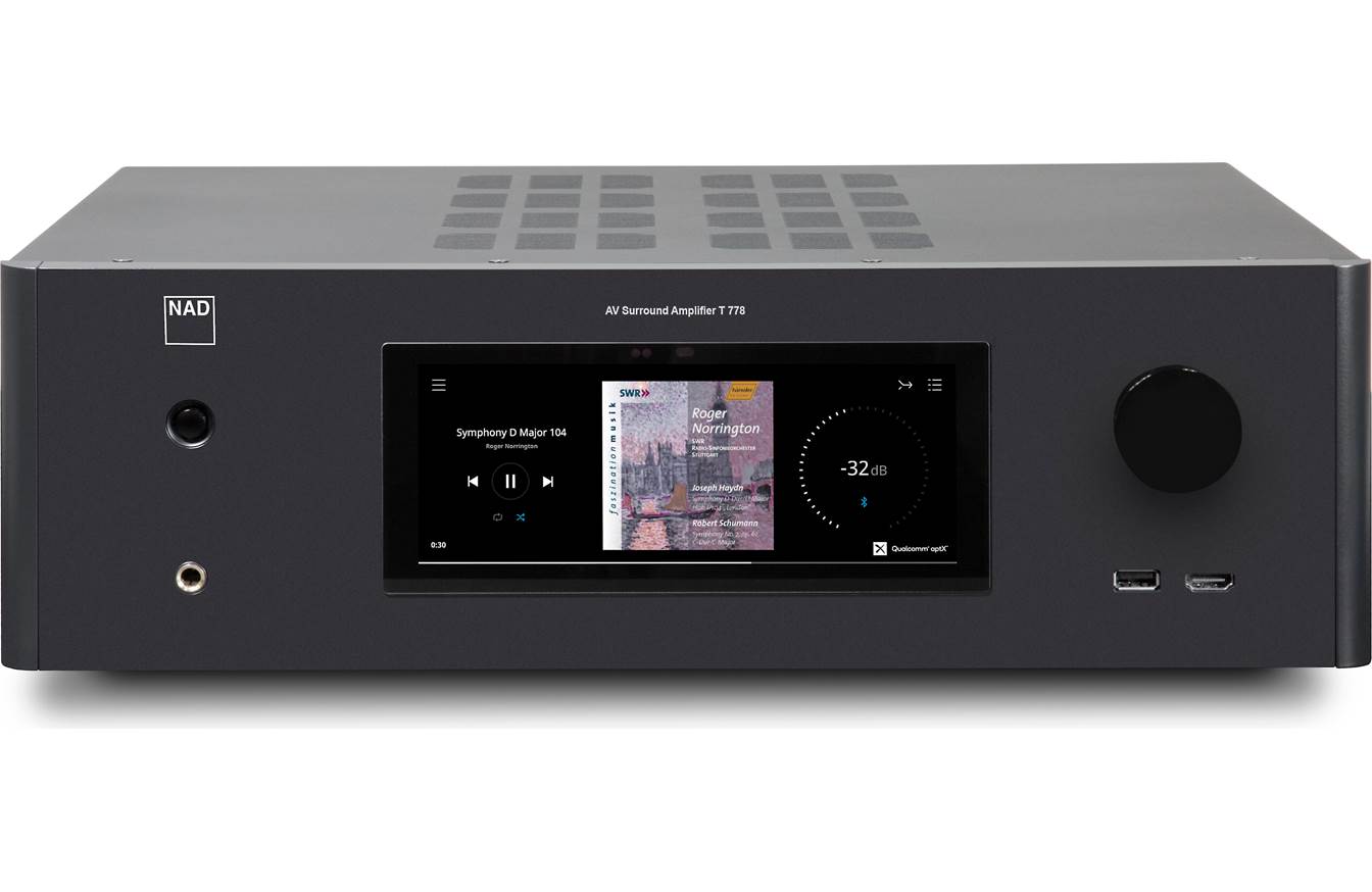 NAD T 778 8K AV Receiver - 9.2 Channel Surround Sound System with Dirac Live, Dolby Atmos & Bluetooth - Perfect for Home Theater & Gaming Setup