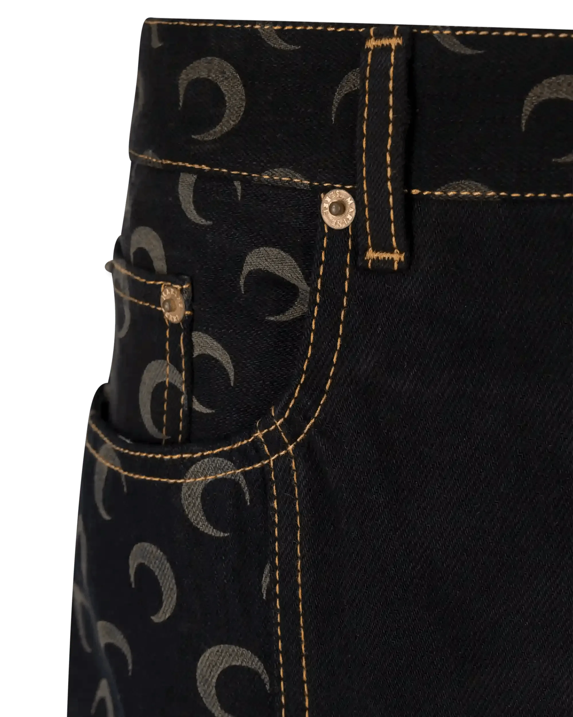 Stylish Moon Denim Button Down Midi Skirt for Women | Vintage Inspired A-Line Skirt | Perfect for Casual Outings, Office Wear & Date Nights