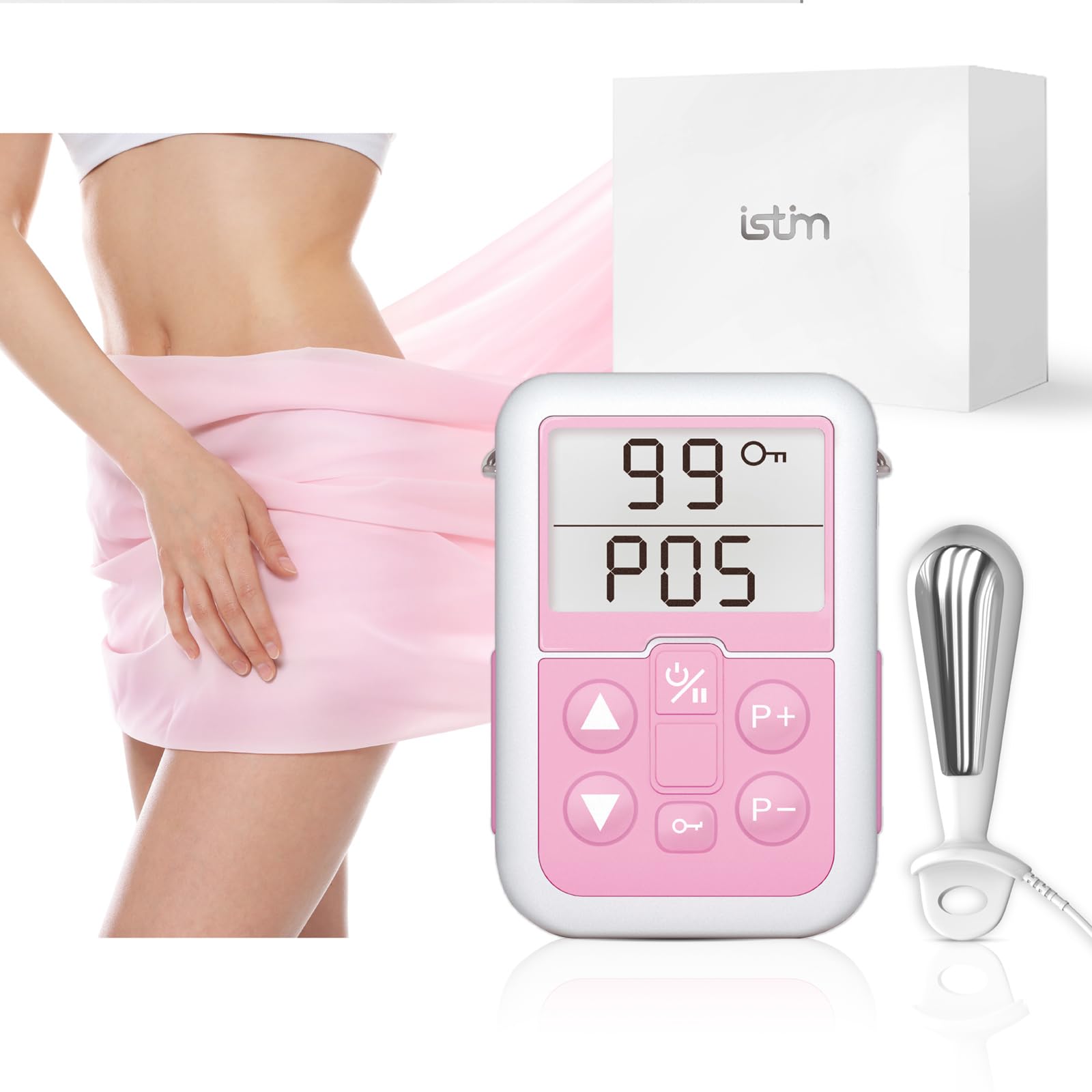 iStim V2 Kegel Exerciser for Women - Pelvic Floor Trainer with EMS Technology for Bladder Control & Incontinence Relief - Includes Probe for Effective Muscle Stimulation - Perfect for Postpartum Recovery & Women's Wellness