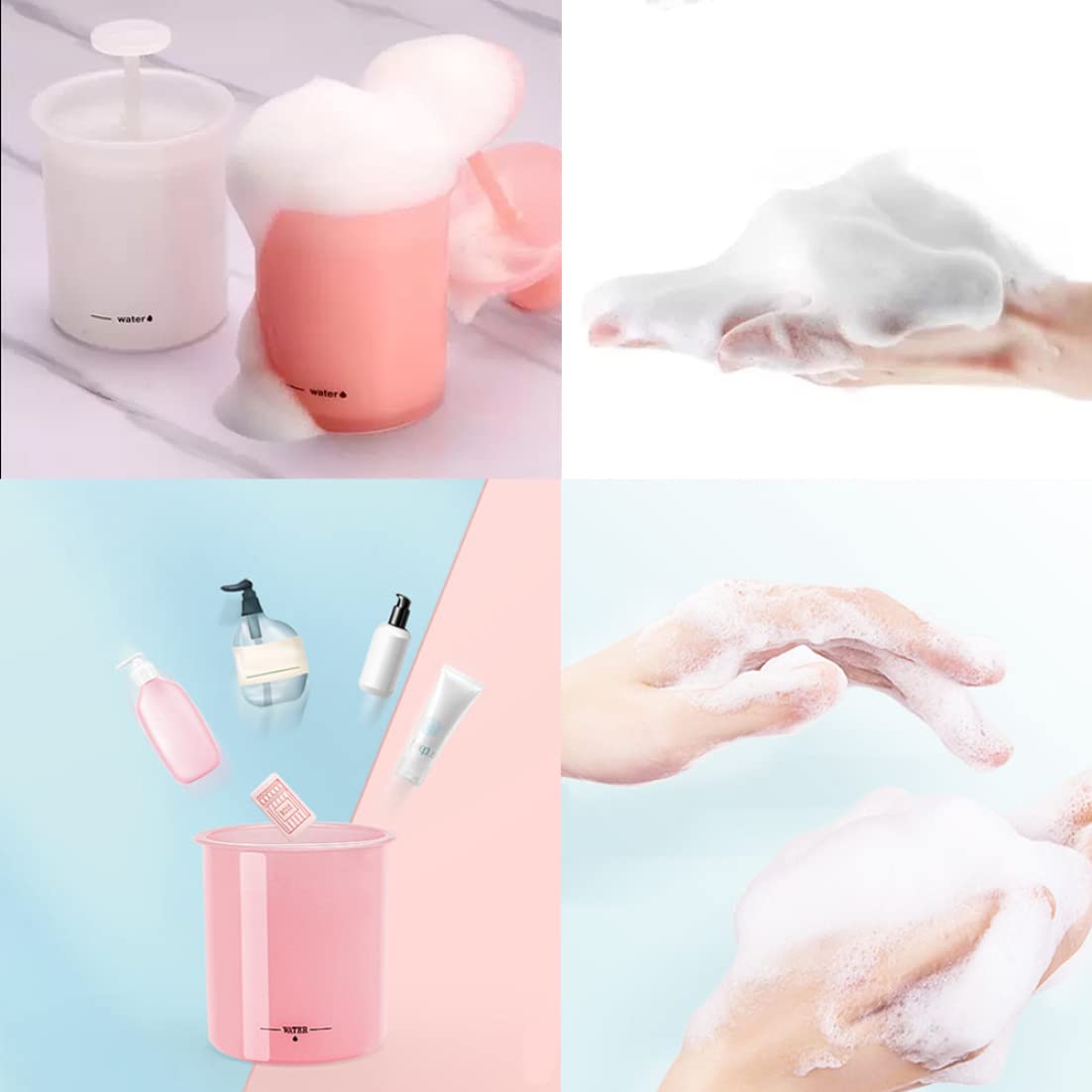 Best Facial Cleanser Foamer for Makeup Removal - Rich Foam Maker Cup, Travel-Friendly Bubble Maker for Deep Cleansing | Perfect for Skincare Routine & Travel Beauty Essentials