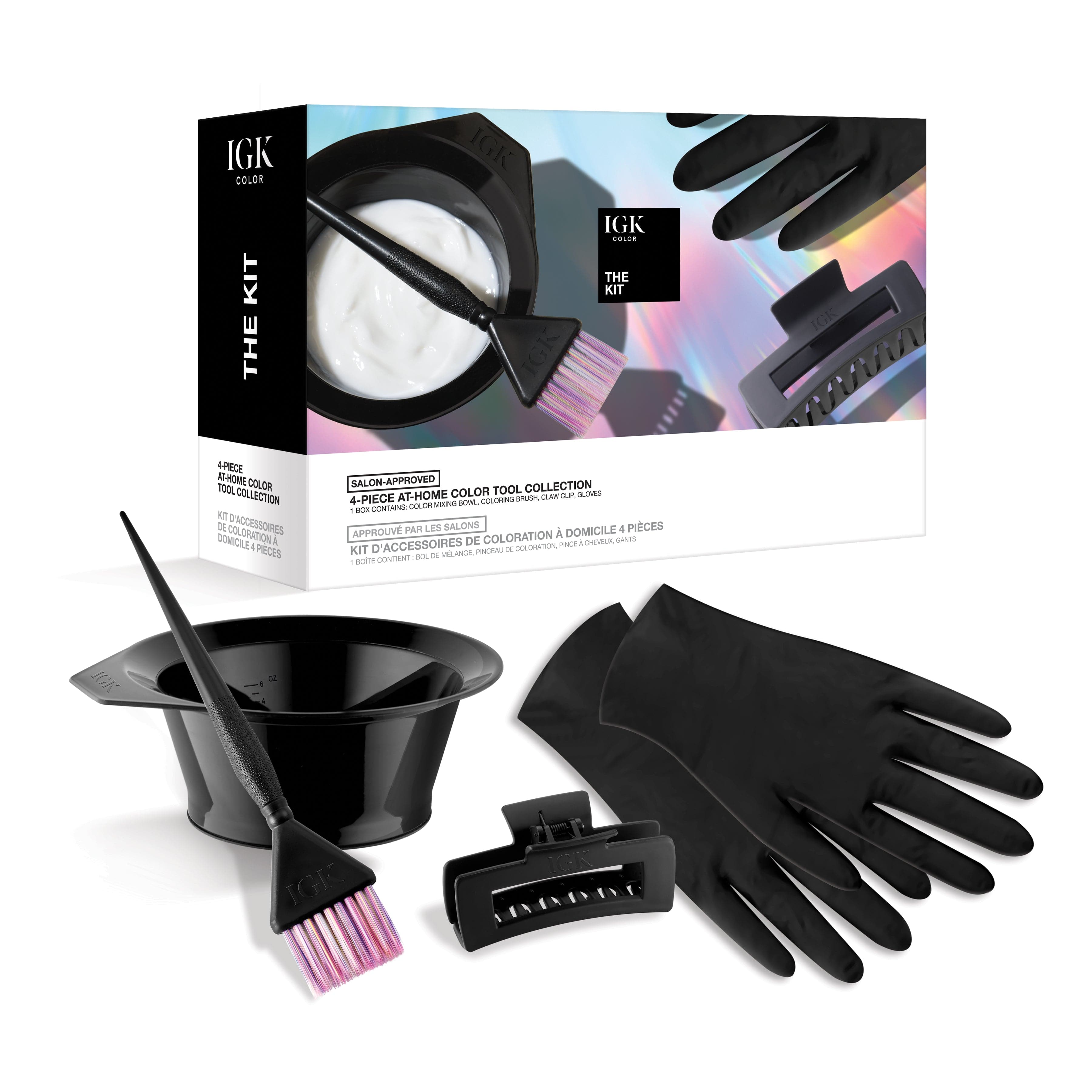 Professional At-Home Hair Color Kit with Brushes, Bowls & Gloves - DIY Hair Dyeing Tools for Salon-Quality Results | Perfect for Touch-Ups, Root Coverage & Full Hair Coloring at Home