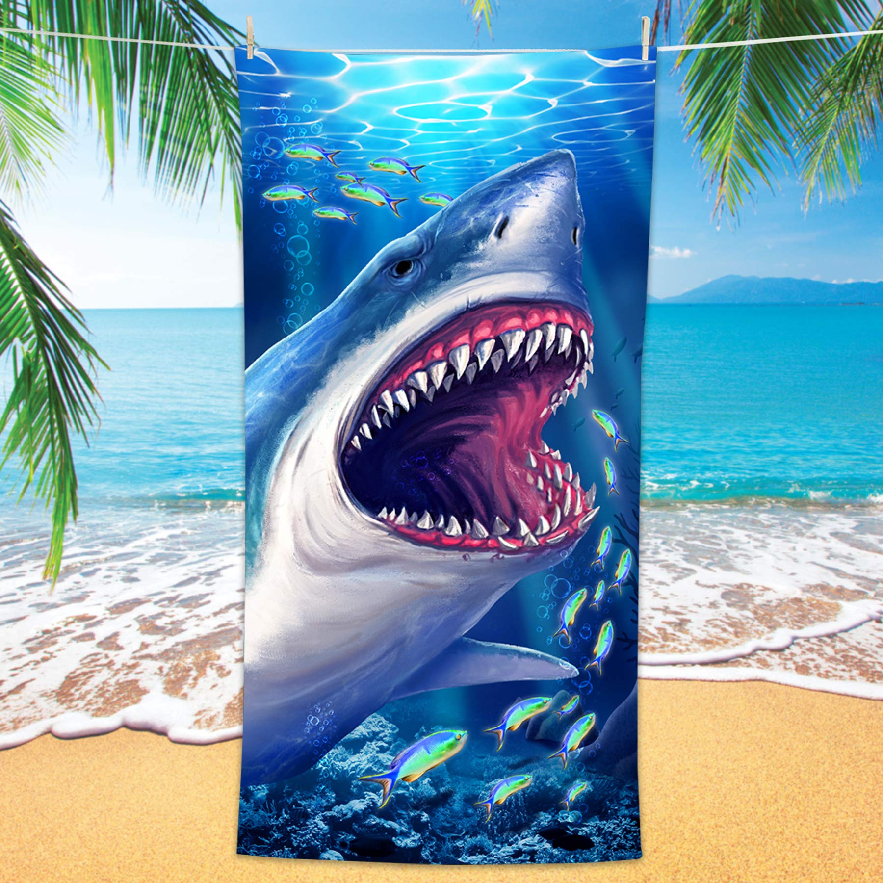 Bonsai Tree Shark Beach Towel - 30