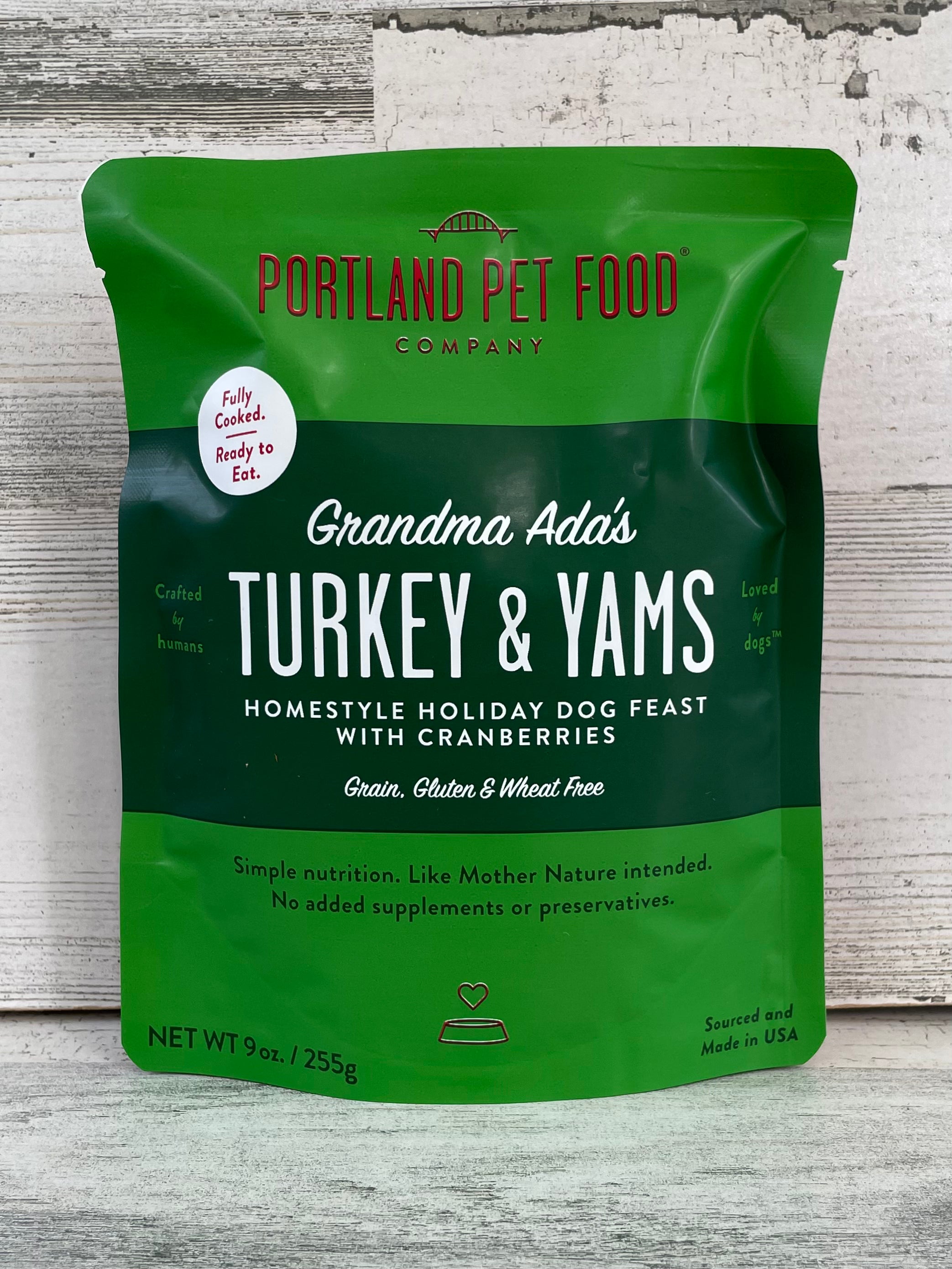 Premium Grain-Free Dog Food - Grandma Ada's Turkey & Yams Recipe | All-Natural, High-Protein Dry Kibble for Adult Dogs | Perfect for Sensitive Stomachs & Weight Management