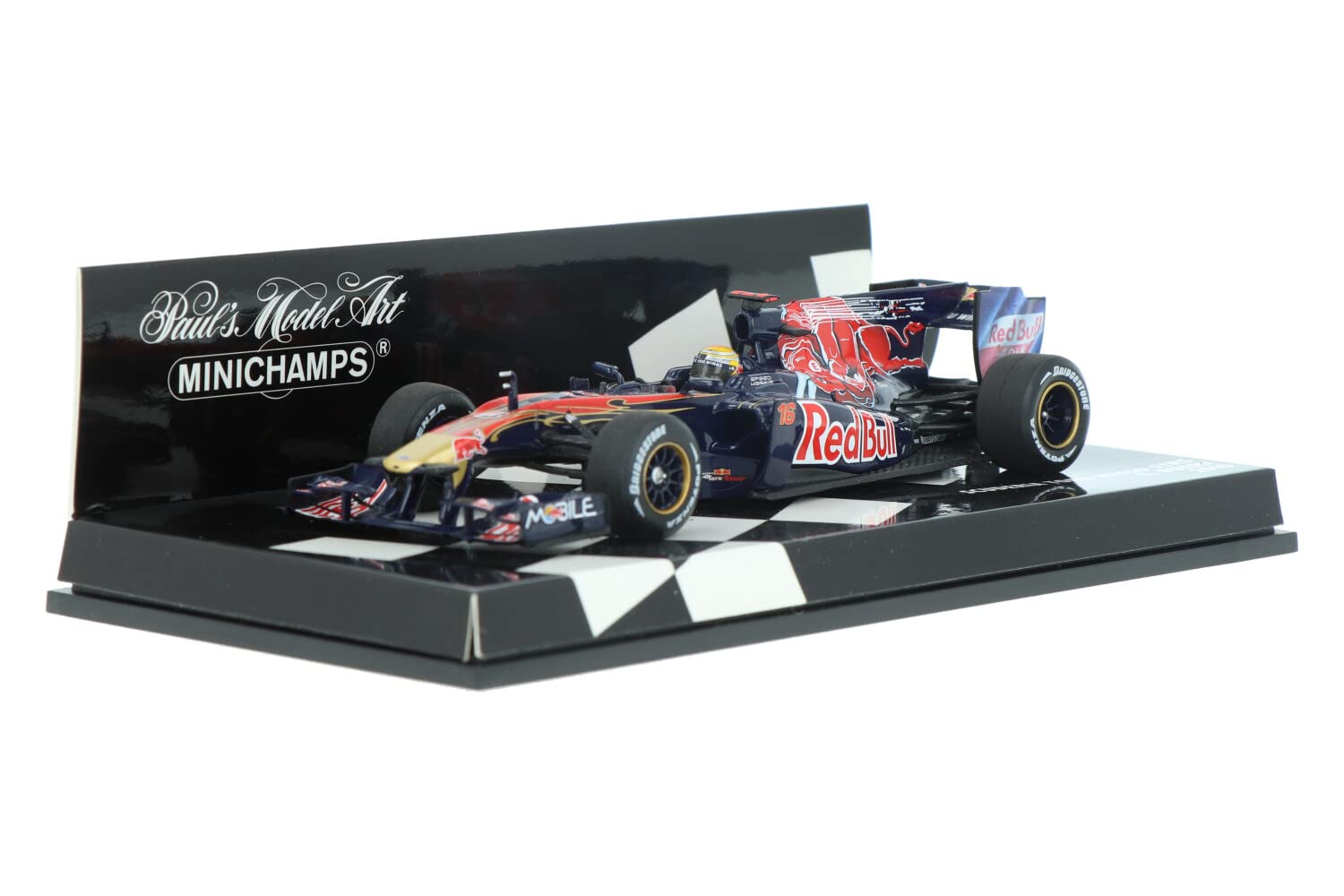 MINICHAMPS Scuderia Toro Rosso STR5 1:43 Scale Model Car - Sebastien Buemi F1 Racing Collectible - Perfect for Display, Gifts & Racing Enthusiasts