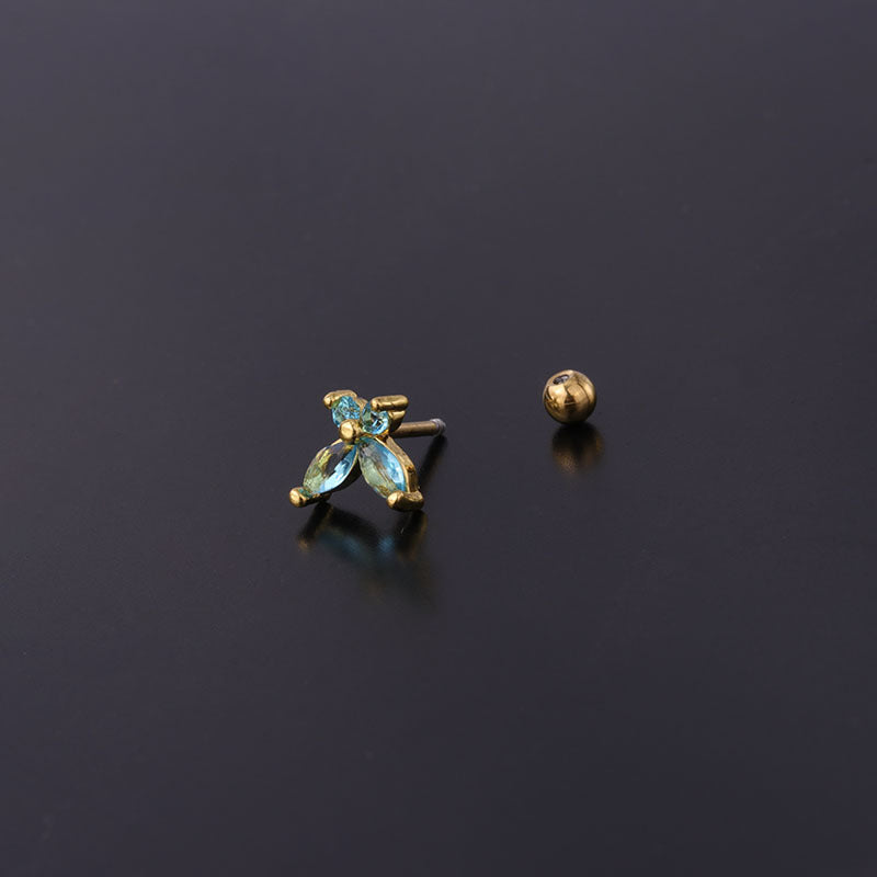20G Cartilage Tiny Stud Earrings - Butterfly Design Stainless Steel Earrings for Women | Perfect for Daily Wear, Parties & Gifts