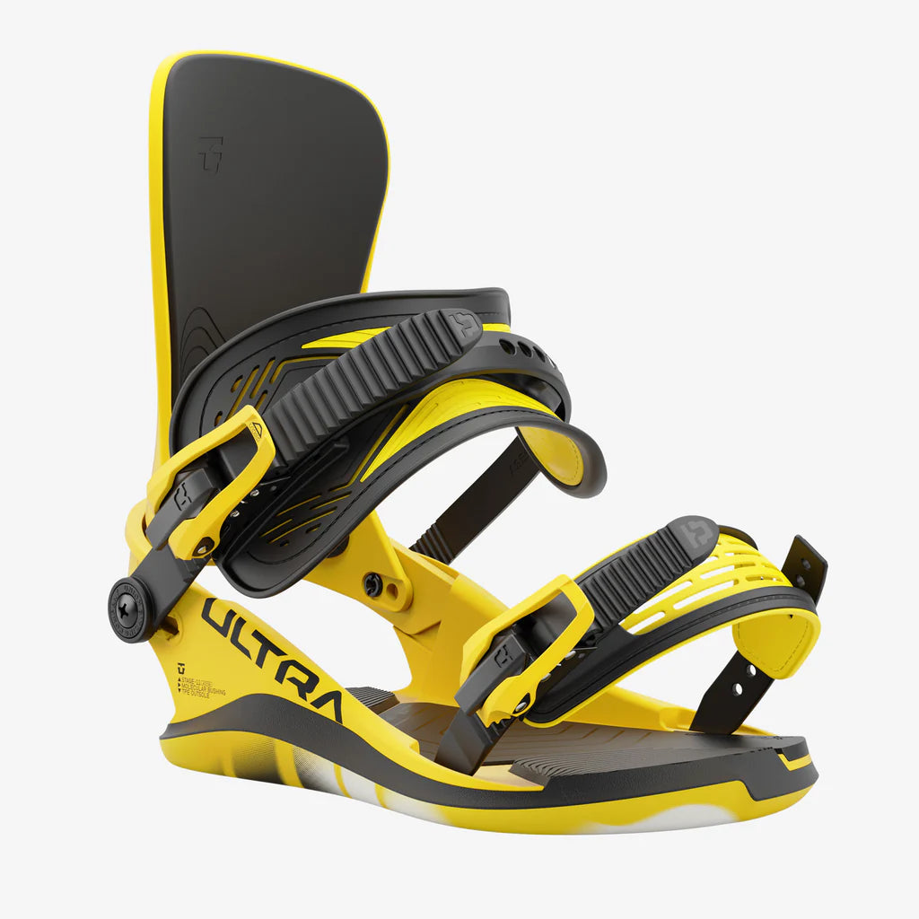 Union Ultra Binding 2025 - High-Performance Snowboard Bindings in Yellow | Perfect for All-Mountain Riding & Freestyle Snowboarding