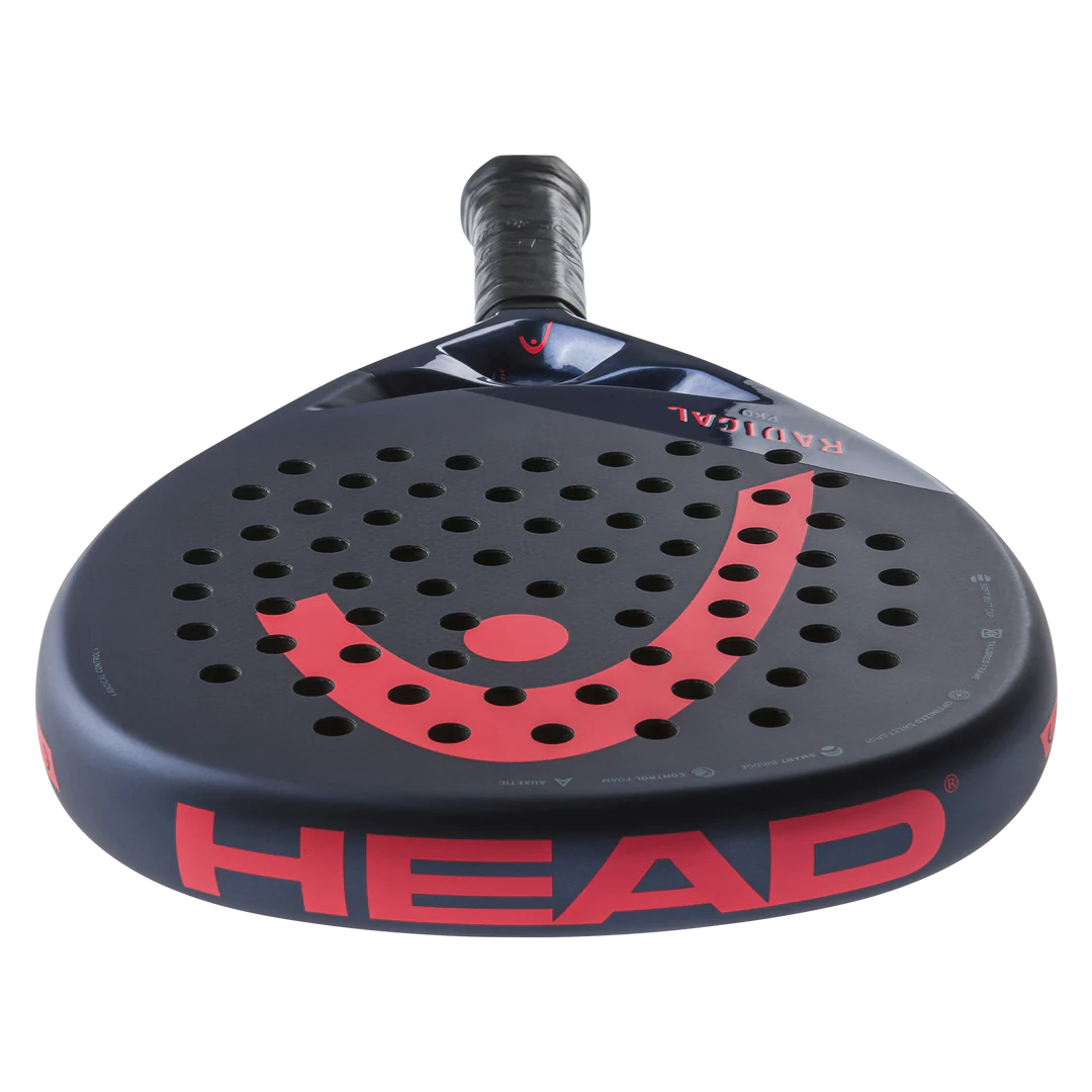 HEAD Radical Pro Padel Racquet - Carbon Fiber Paddle with EVA Soft Core | Lightweight & Durable for Competitive Play | Perfect for Indoor & Outdoor Padel Courts