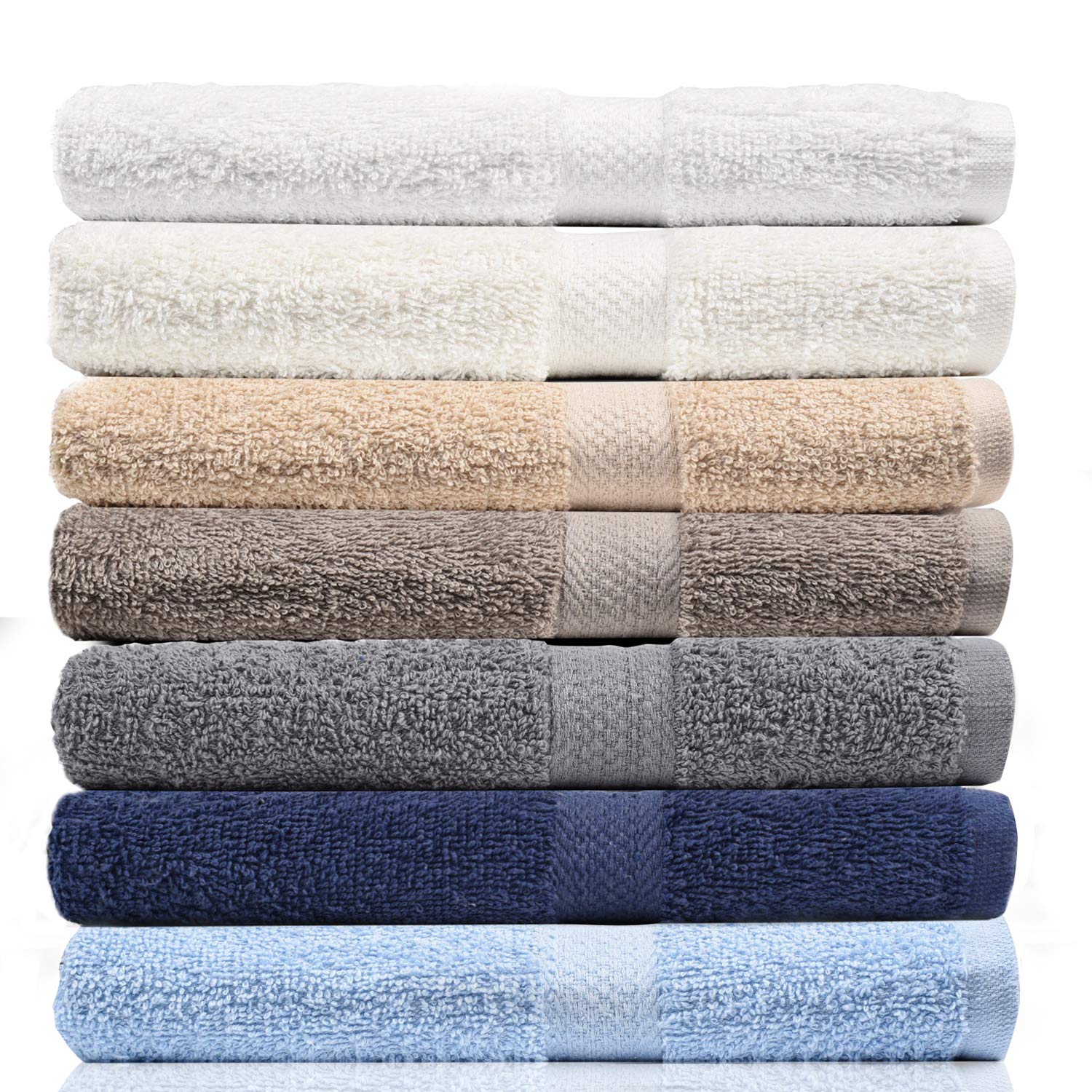 Premium 7-Pack Crystal Bath Towels Set (27