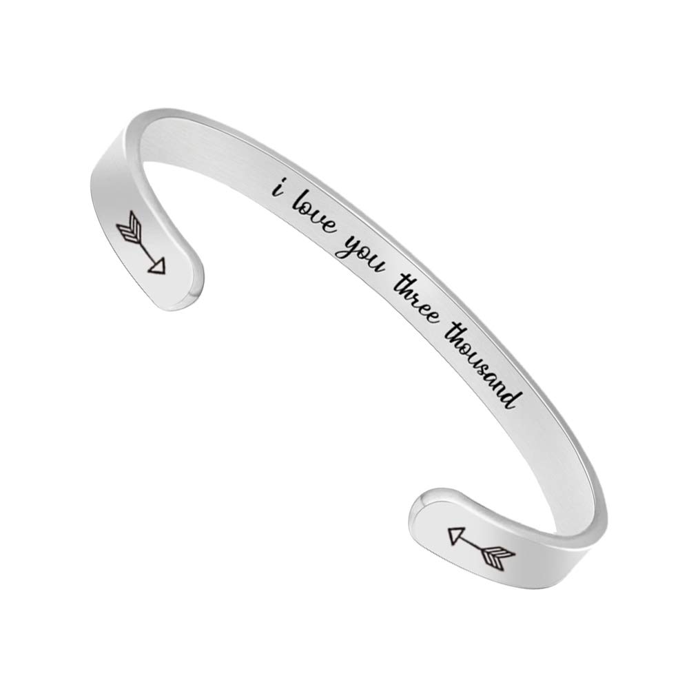 Btysun Inspirational Bracelets for Women - Motivational Mantra Jewelry, Personalized Cuff Bangle for Mother's Day, Graduation, Birthday & Friendship Gifts from Daughter | Perfect for Daily Wear, Special Occasions & Meaningful Moments