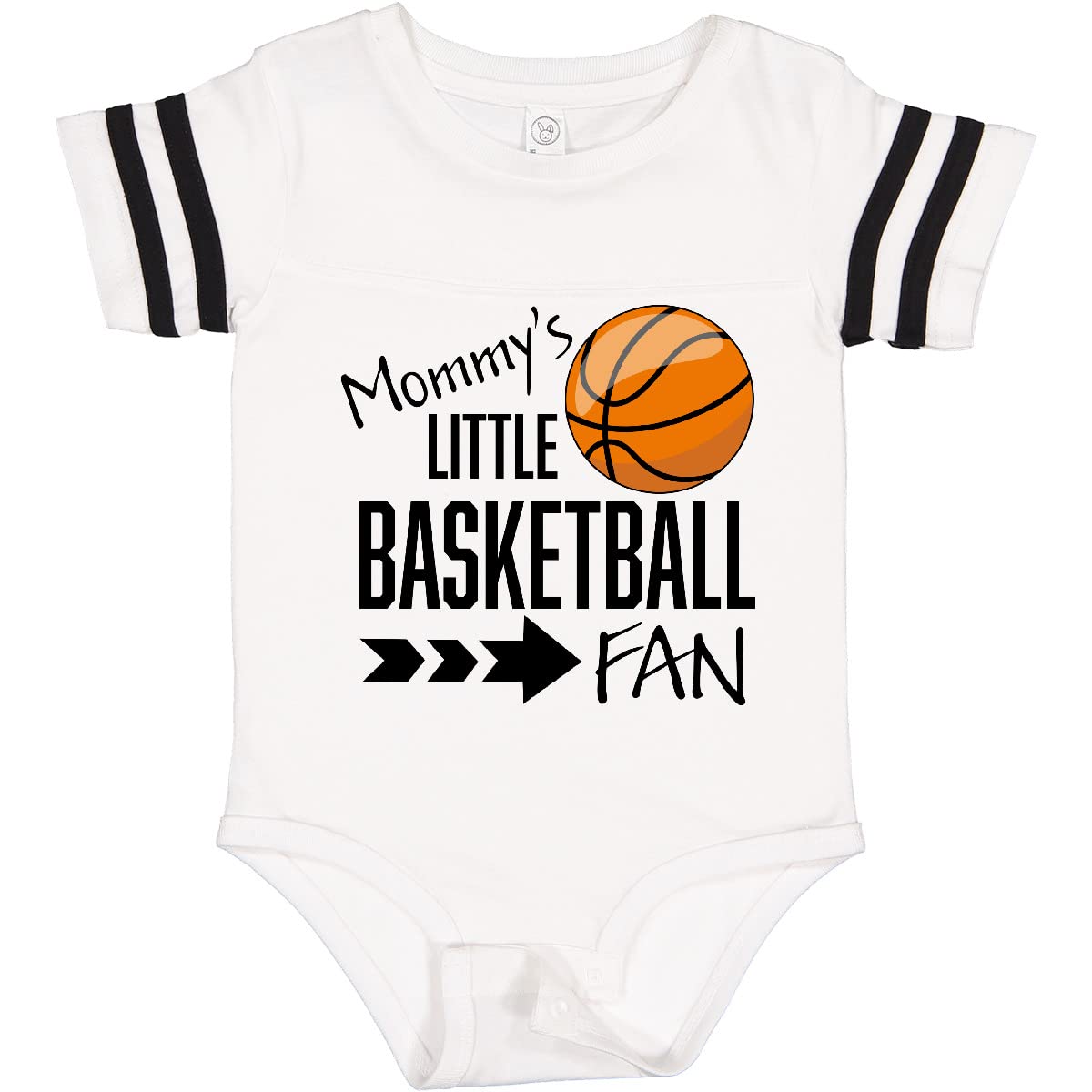 Inktastic Mommy's Little Basketball Fan Baby Bodysuit - Cute Infant Basketball Onesie for Boys & Girls - Perfect for Game Day, Family Photos & Playtime
