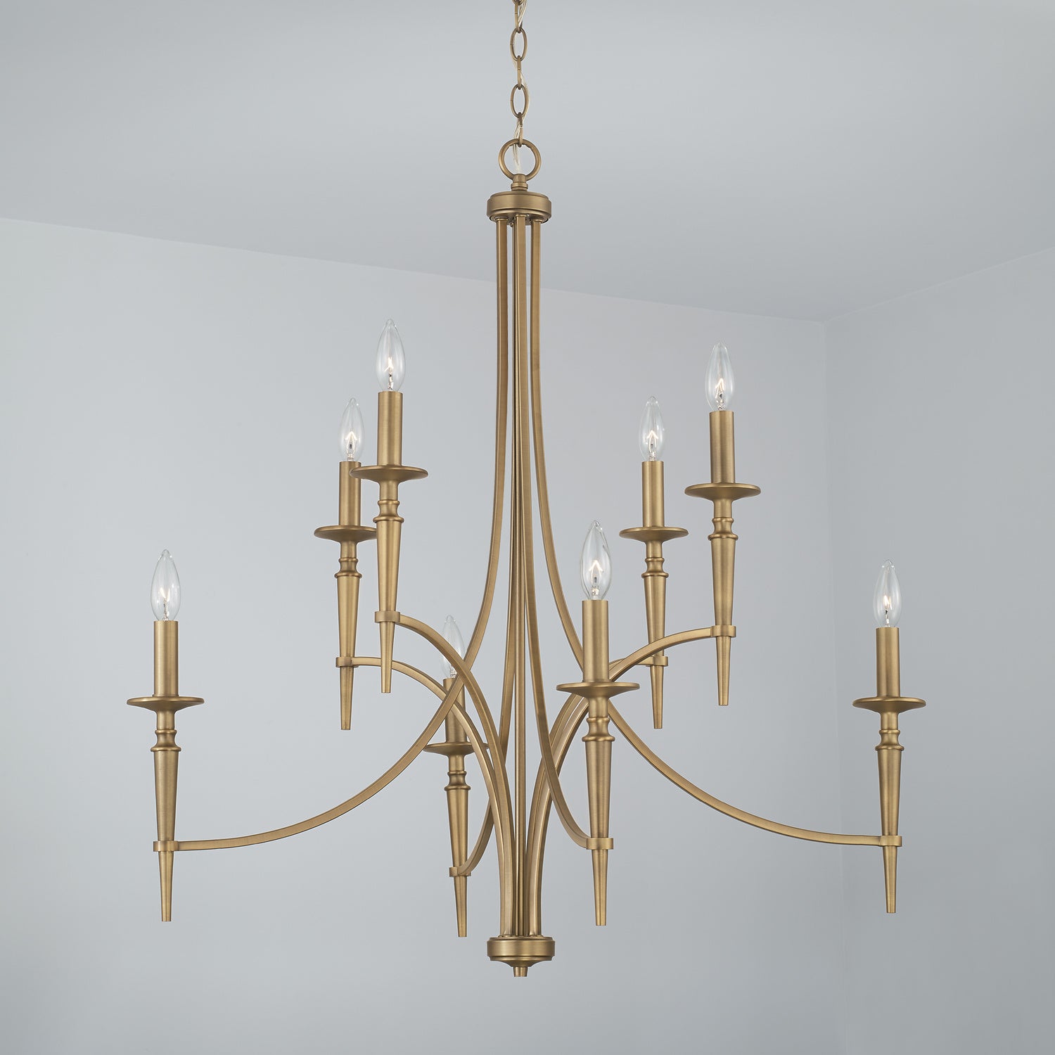 Capital Lighting Eight Light Chandelier - Elegant Crystal Ceiling Fixture for Dining Room, Living Room & Bedroom | Modern Home Decor Lighting Solution