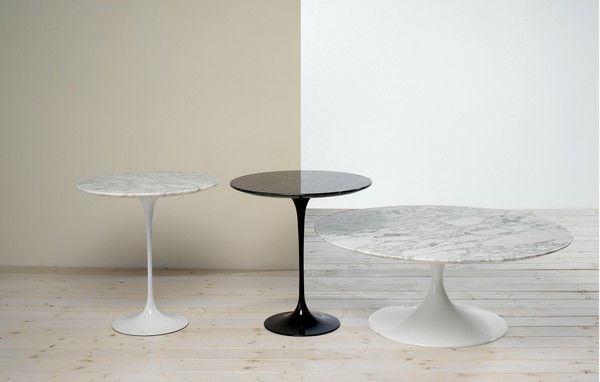 Eero Saarinen Tulip Table - 20 Inch Round Side Table | Mid-Century Modern Dining & Living Room Furniture for Small Spaces