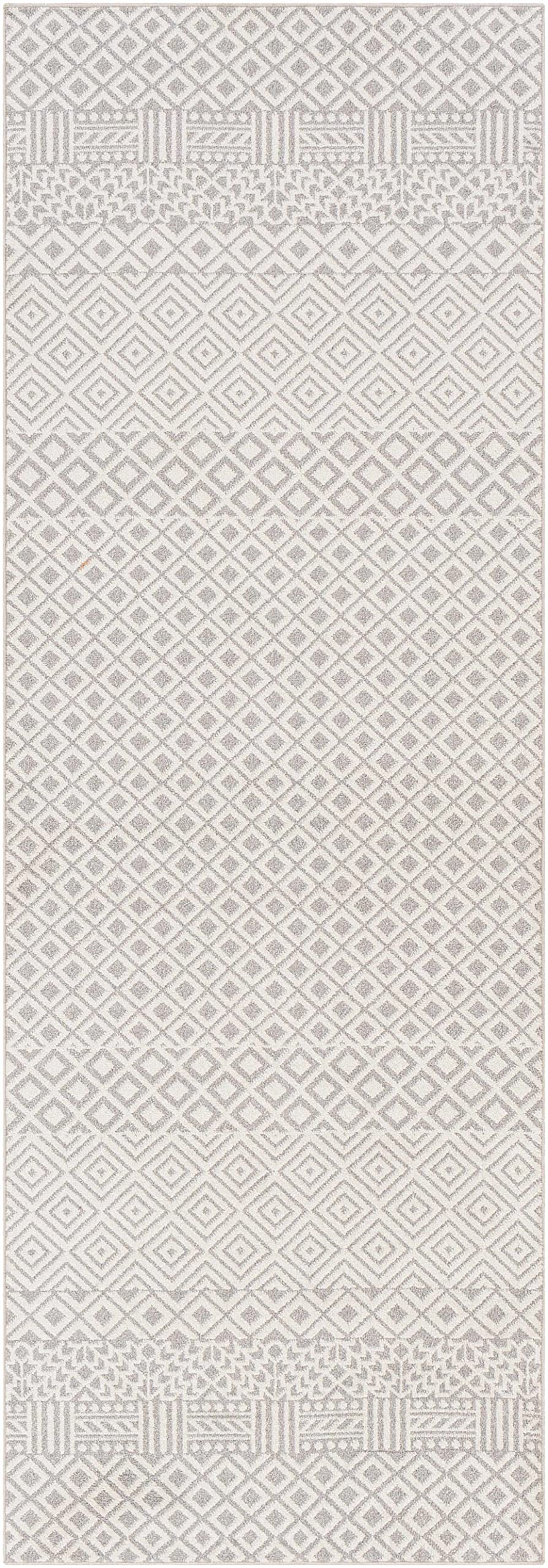 Hauteloom Maanas Washable Area Rug - Soft & Durable Gray Rug for Living Room, Bedroom - 9'3