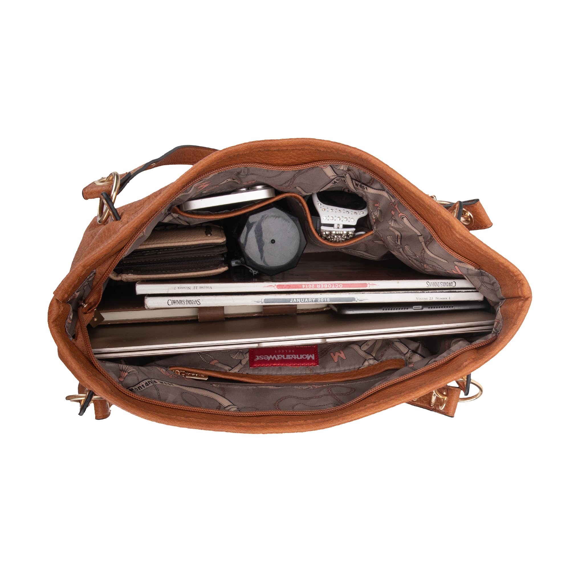Montana West Large Tote Bag for Women - Stylish Leather Shoulder Purse & Handbag for Work, Travel & Everyday Use