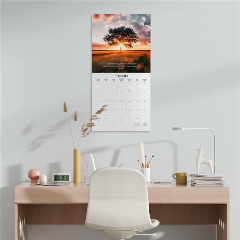 Zen Nature Wall Calendar 2025 - 12