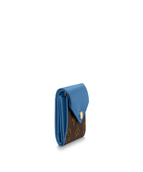 Authentic Louis Vuitton Zoé Wallet in Monogram Bleu Jean Leather - Compact & Stylish for Everyday Use, Travel & Gift Giving